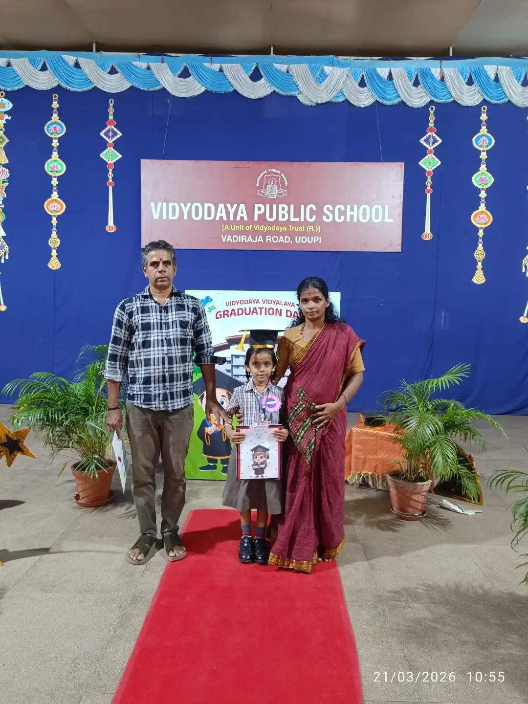 UKG Graduation Day 2026 and Merit Certificate Distribution at Vidyodaya Public School