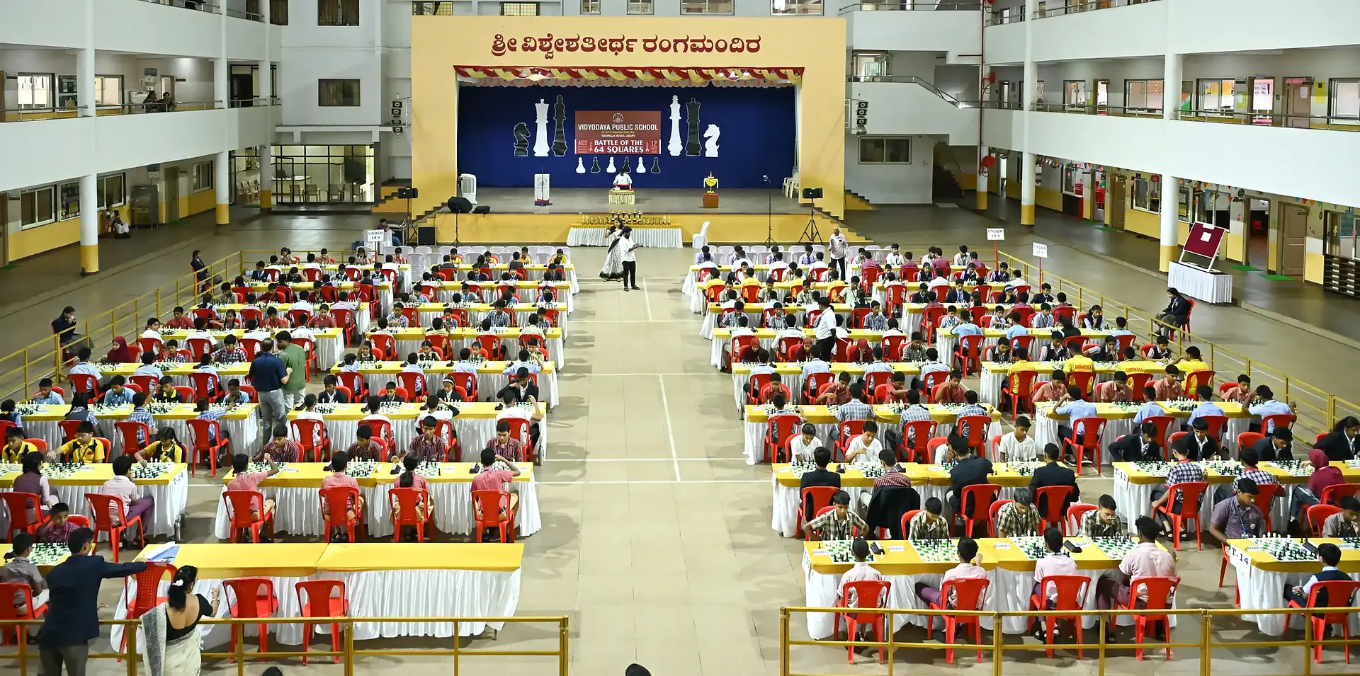 AICS Inter-School Rapid Chess Tournament at Vidyodaya Public School Udupi