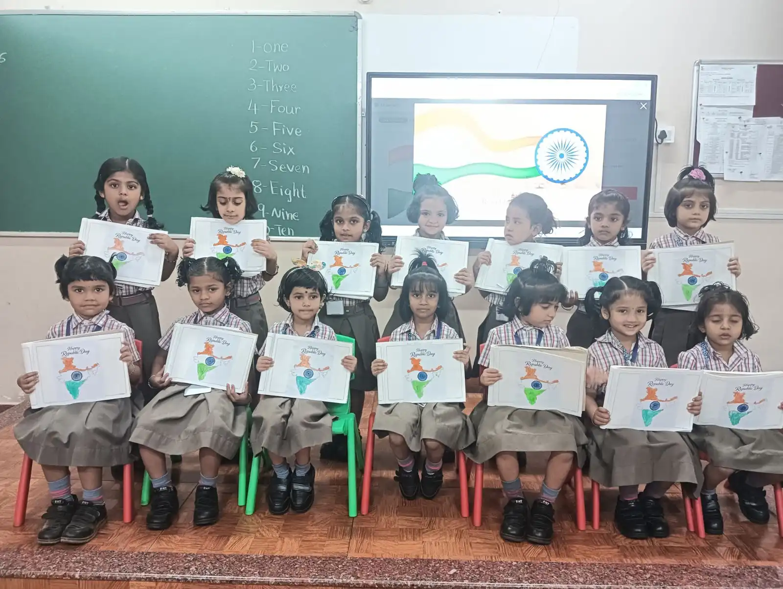 Republic Day activity for pre-primary students