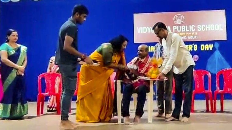 Teachers day celebration at Vidyodaya Public School