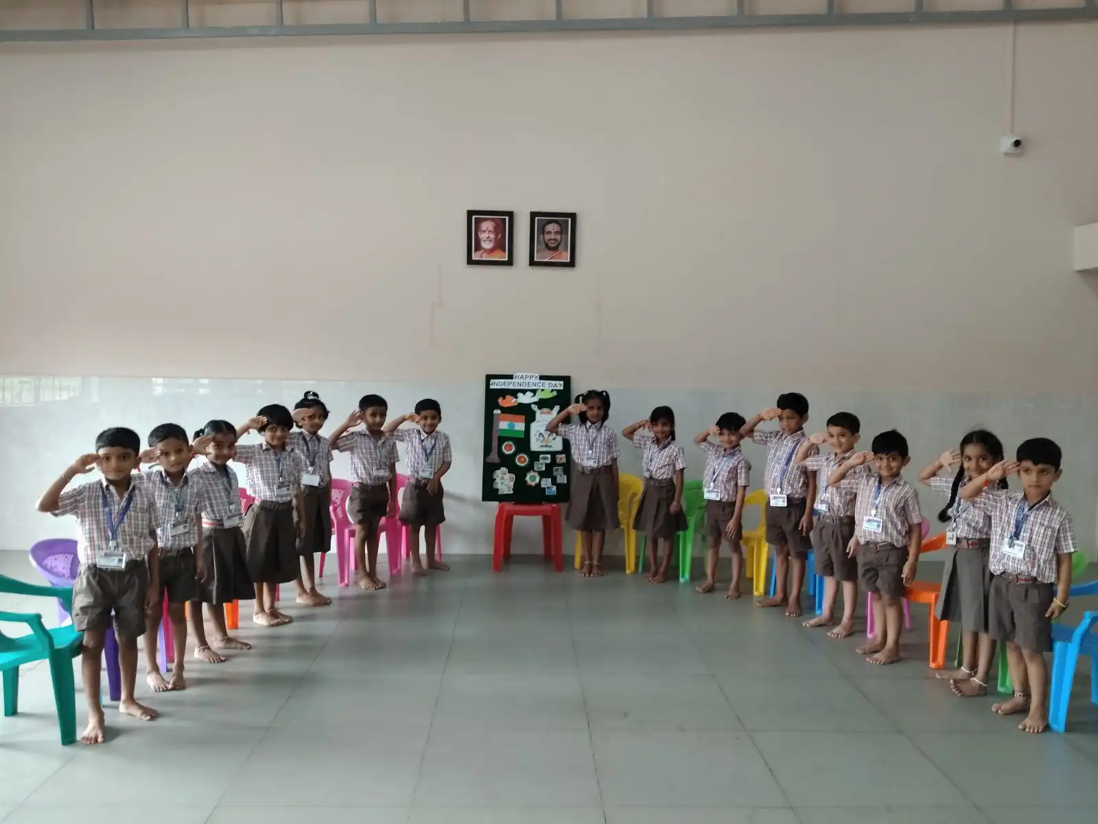 Independence Day celebration at Vidyodaya Public school Udupi