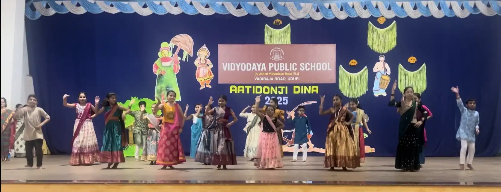 Vidyodaya Public School Udupi Celebrating Aatidonji Dina