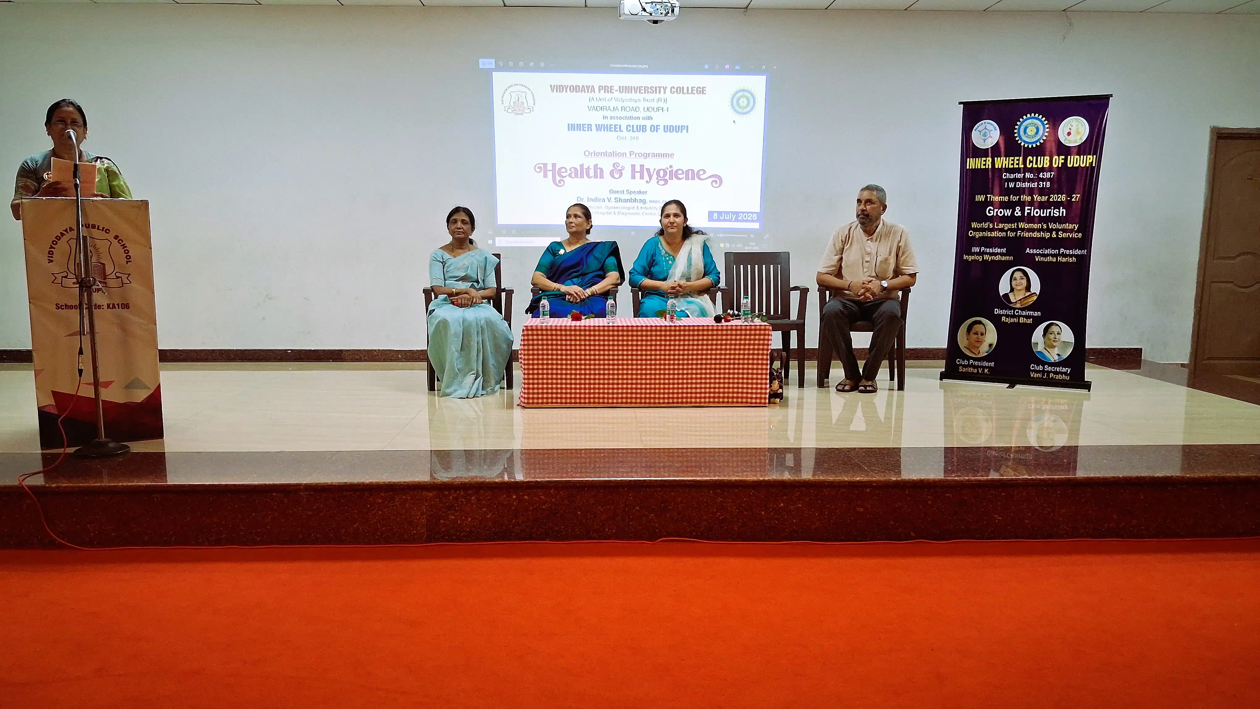 Health and Hygiene for Women Programme at Vidyodaya PU College