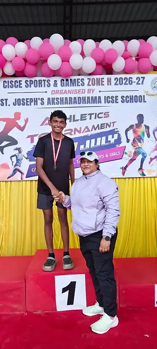 CISCE Zonal Sports Meet 2026 medal winners from Vidyodaya Public School