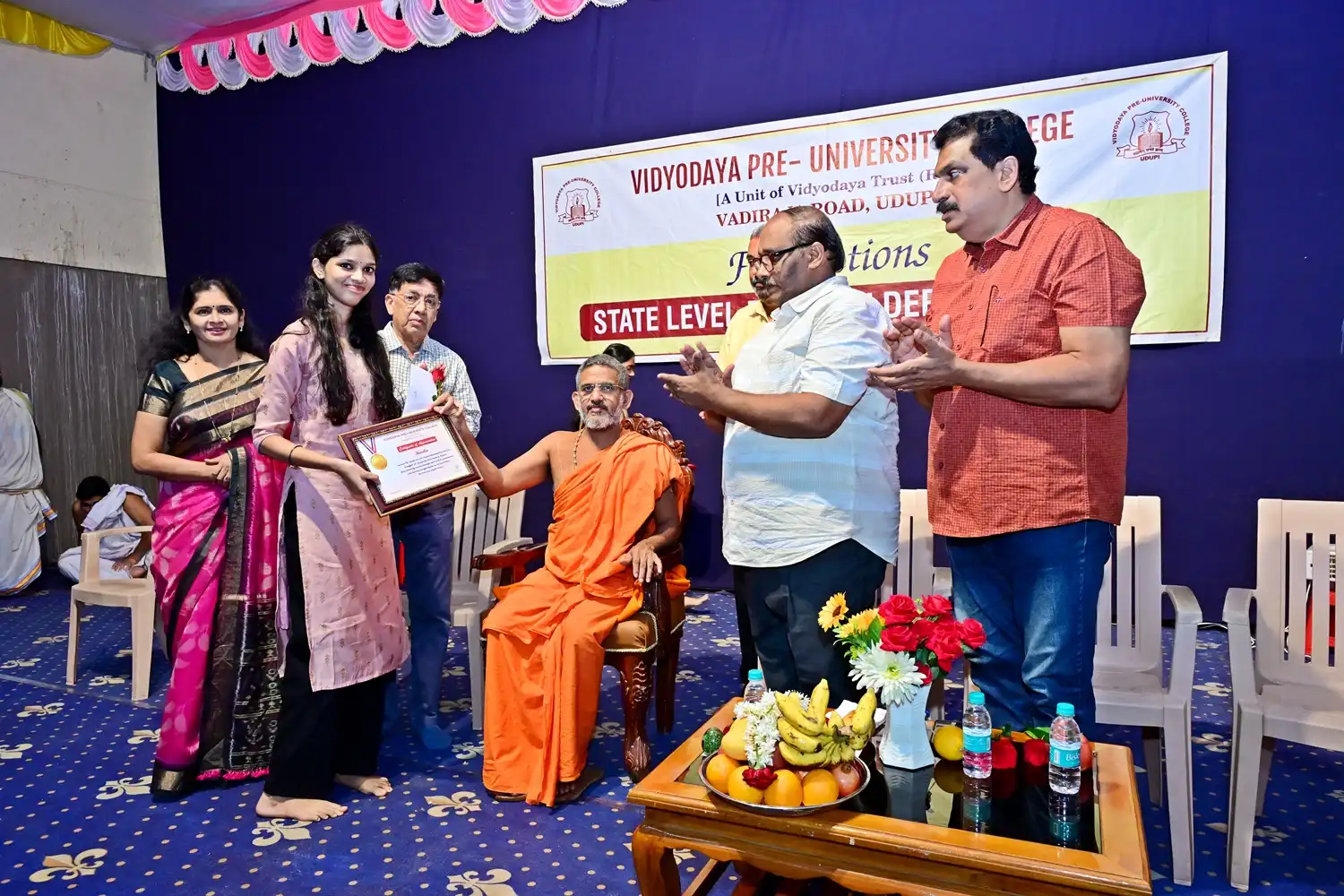 Vidyodaya P U College Udupi Felcitations to State Rank Holders