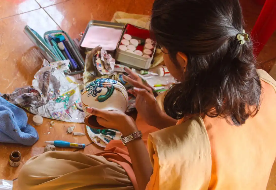 Pot Painting Competition 2025 Vidyodaya PU College Udupi