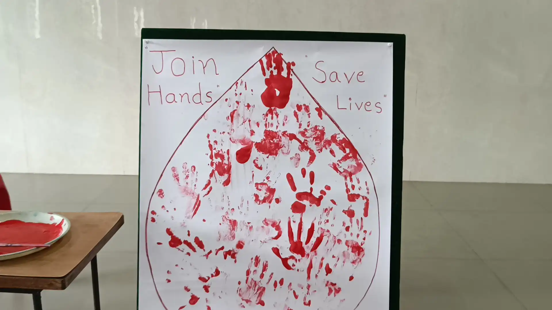 Vidyodaya Public School Pre-Primary students participating in World Blood Donor Day activity