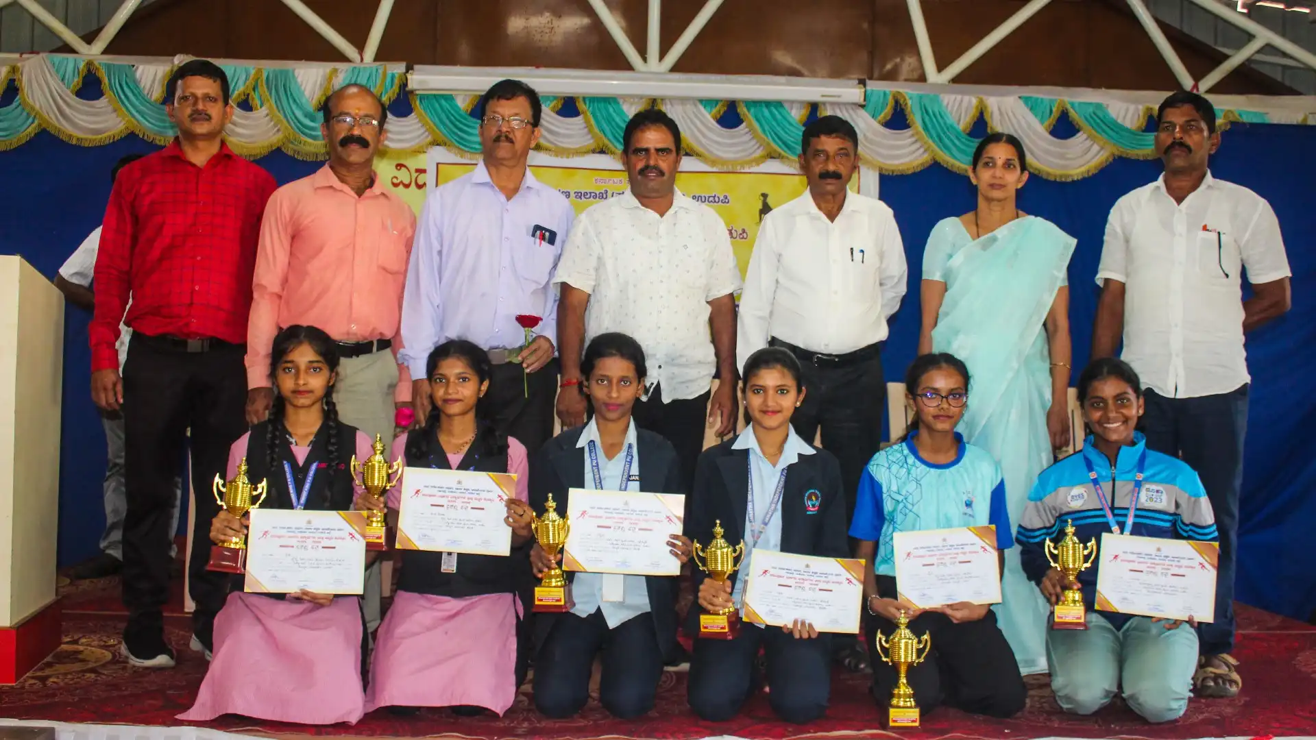 District Level Yoga Competition 2025 Vidyodaya PU College Udupi