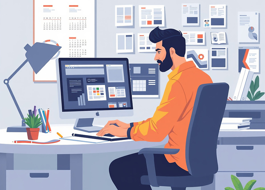 A professional Indian graphic designer