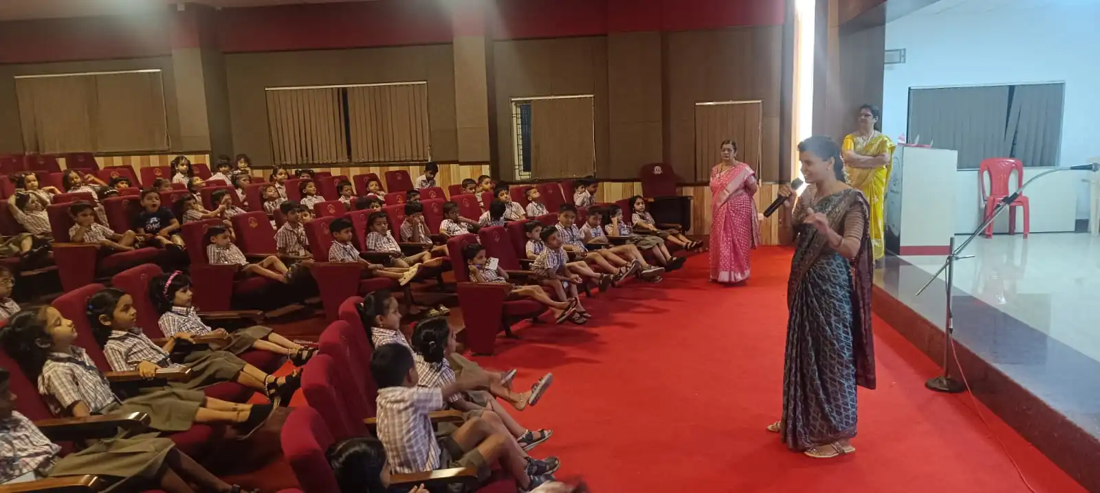 Vidyodaya Public School Pre-Primary students participating in World Blood Donor Day activity