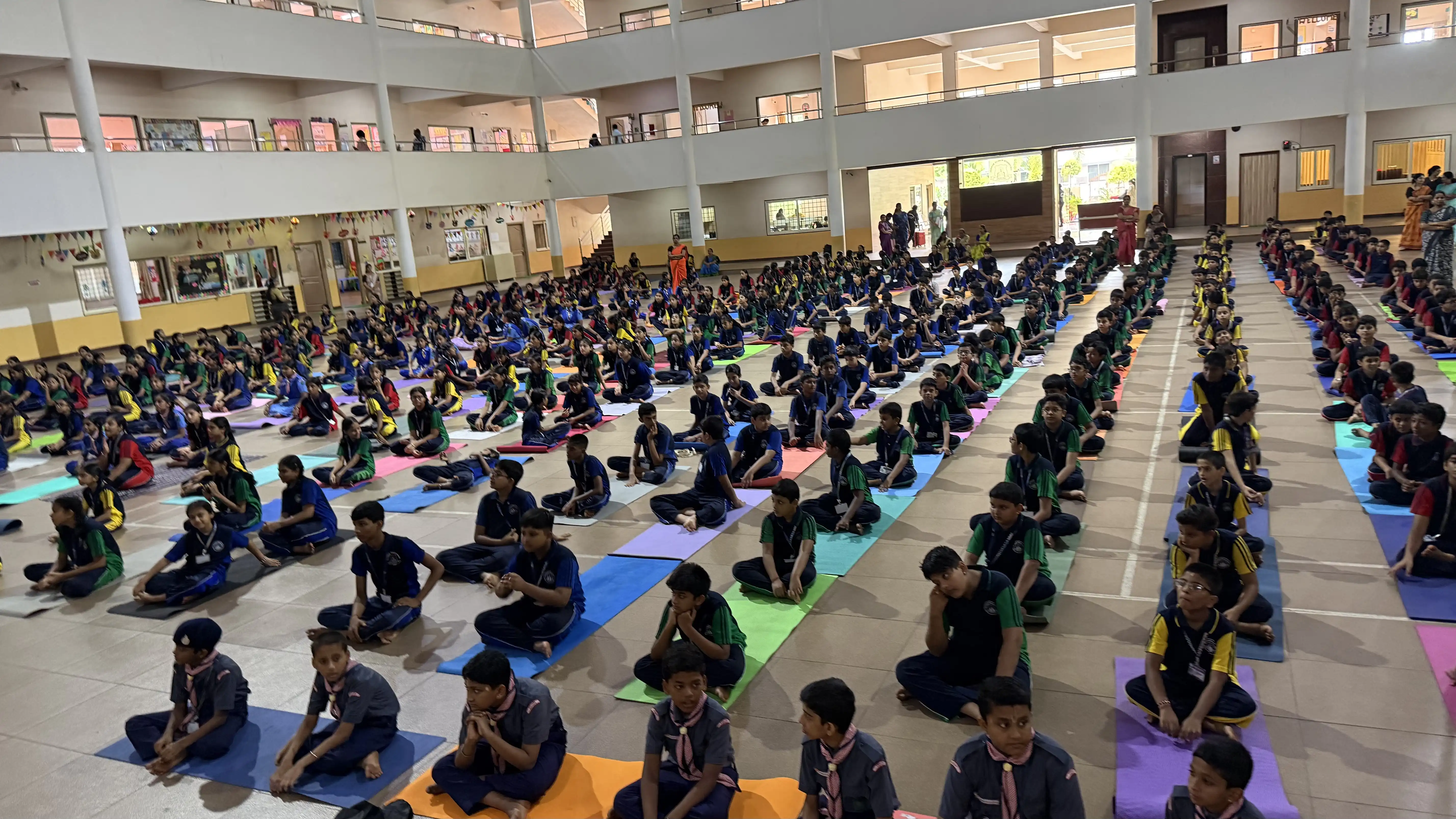 International Yoga Day celebration at Vidyodaya Public School