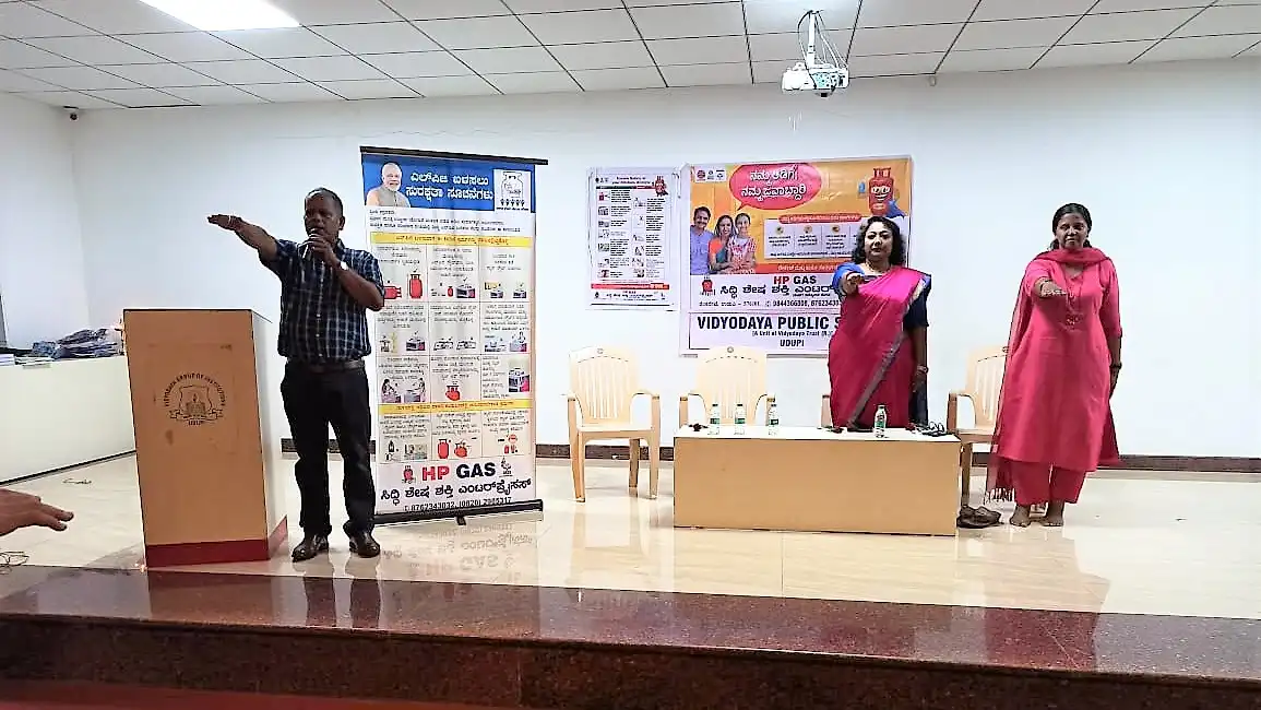 Vidyodaya Public Shcool Udupi - LPG Usage Awareness Programme