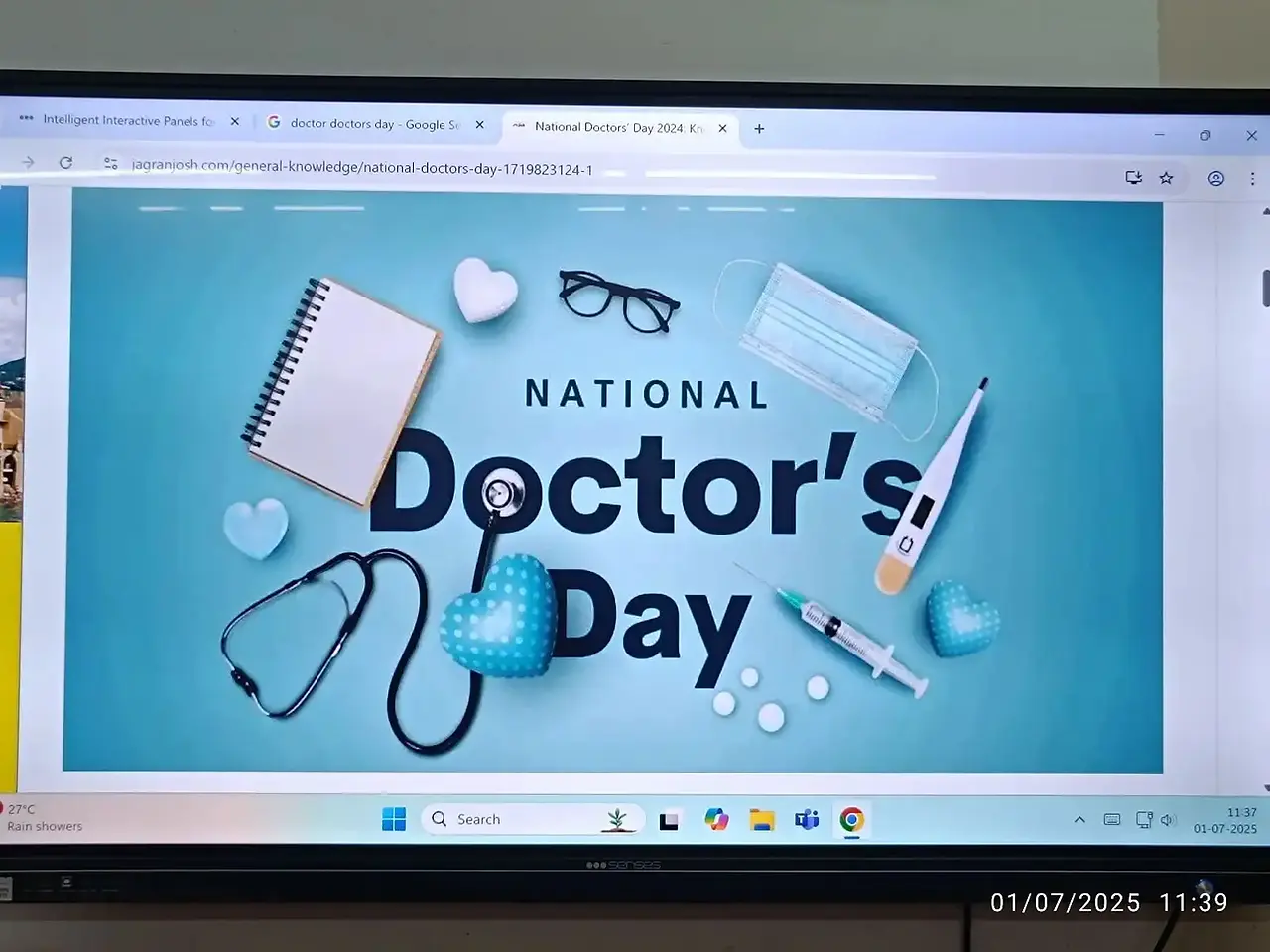 Vidyodaya Public School Udupi Doctors Day Celebration