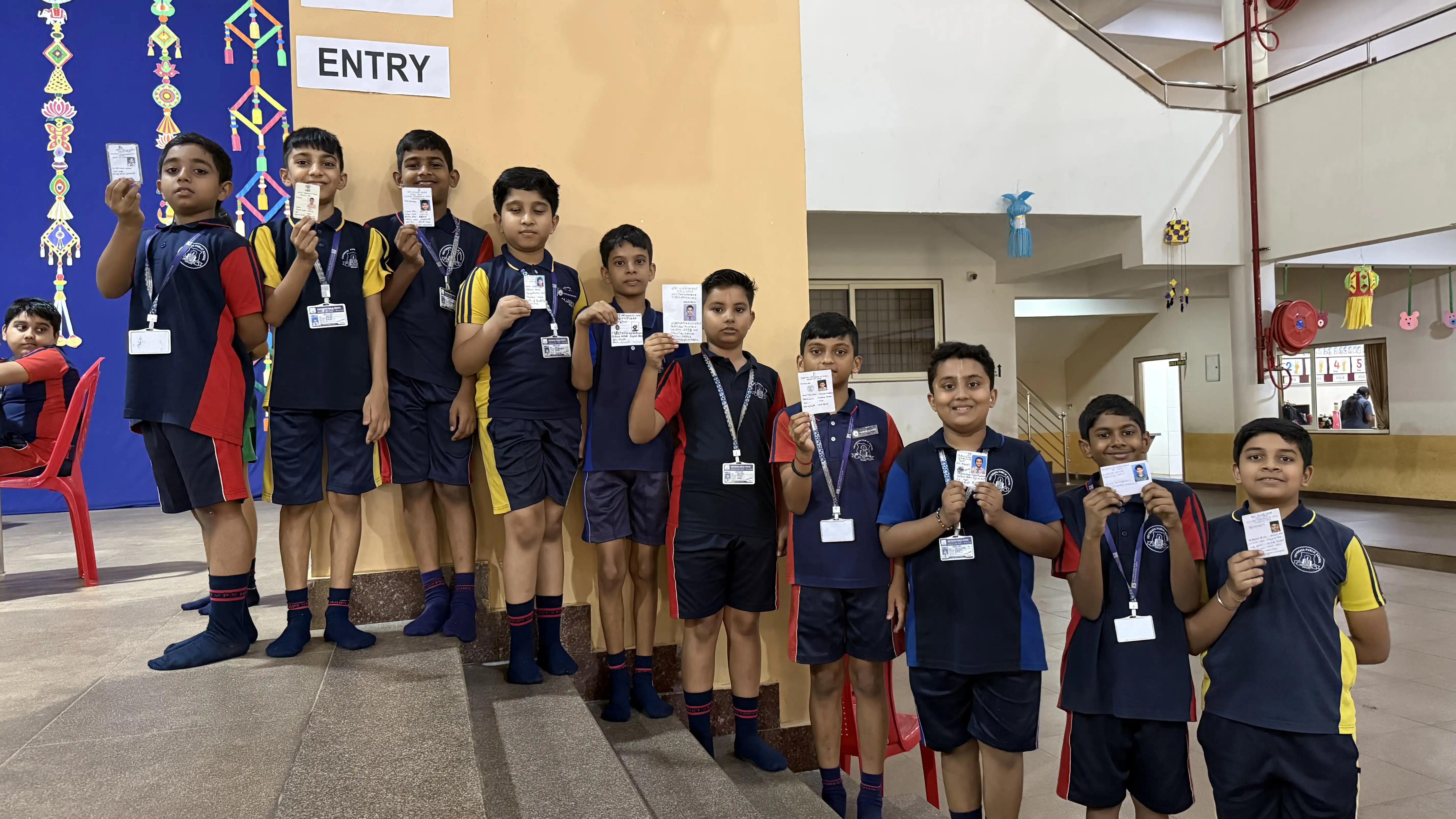 Vidyodaya Public School Election Activity Using Electronic Voting Machine
