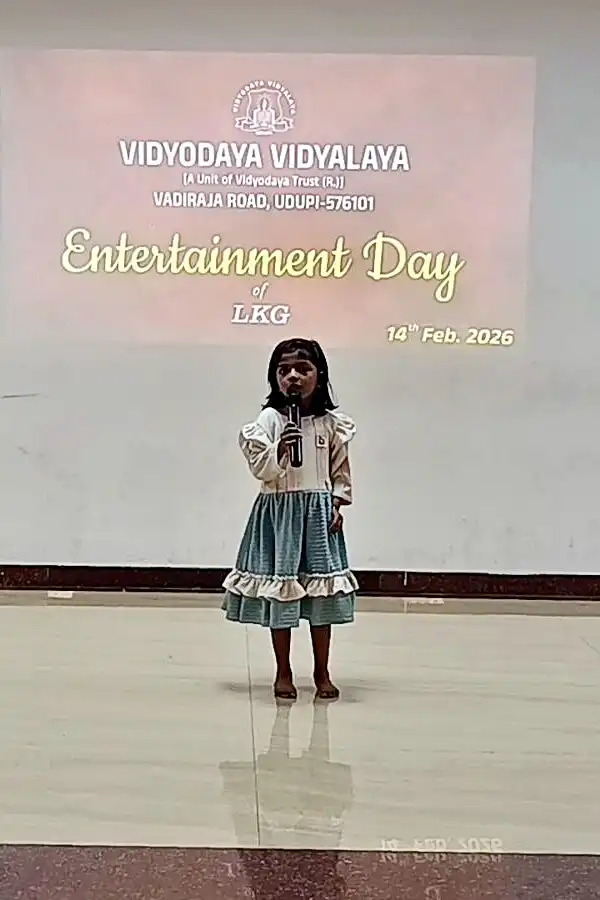 Entertainment Day Celebration LKG 2026 at Vidyodaya Public School