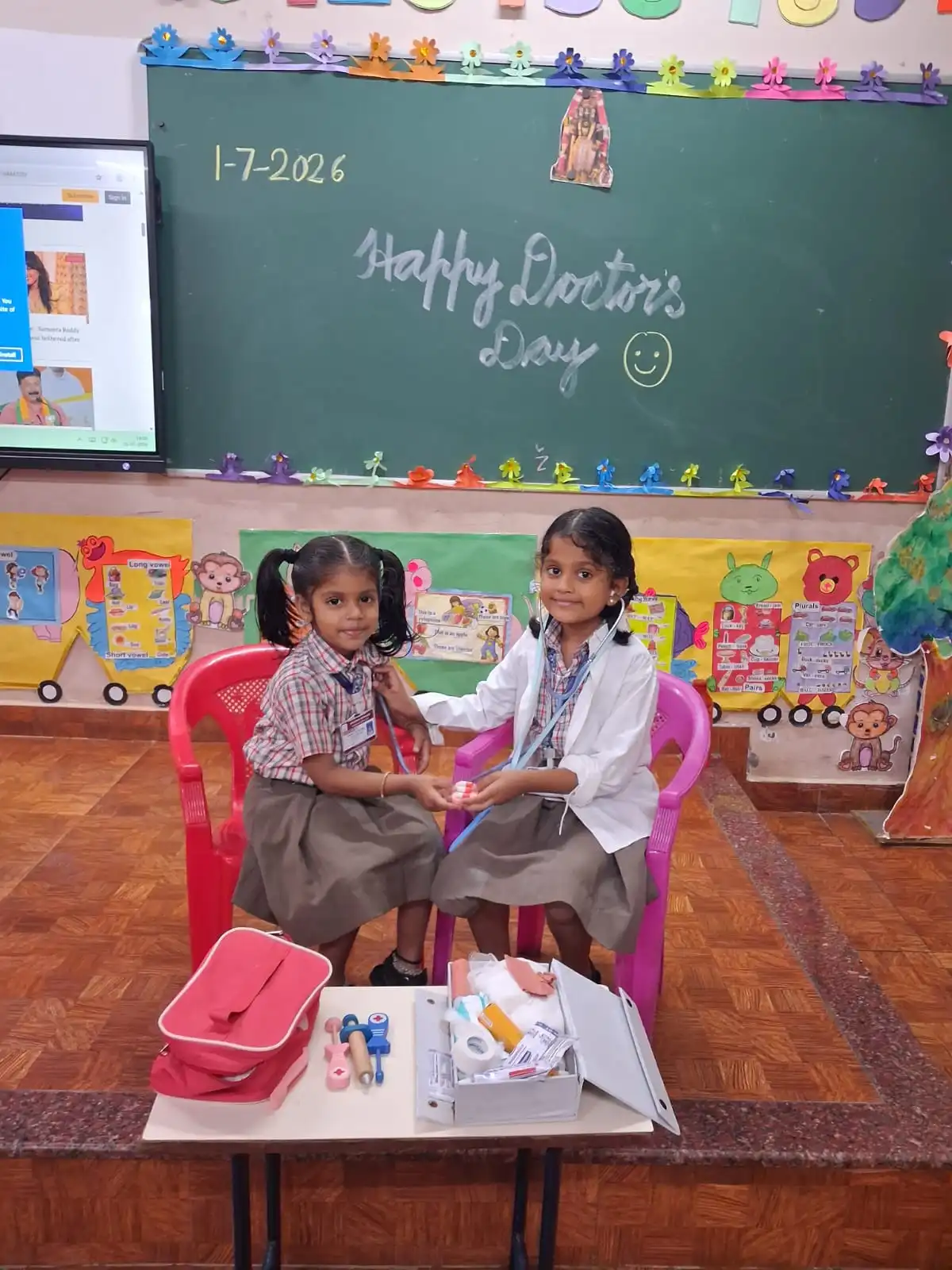 Doctor's Day Activity at Vidyodaya Public School