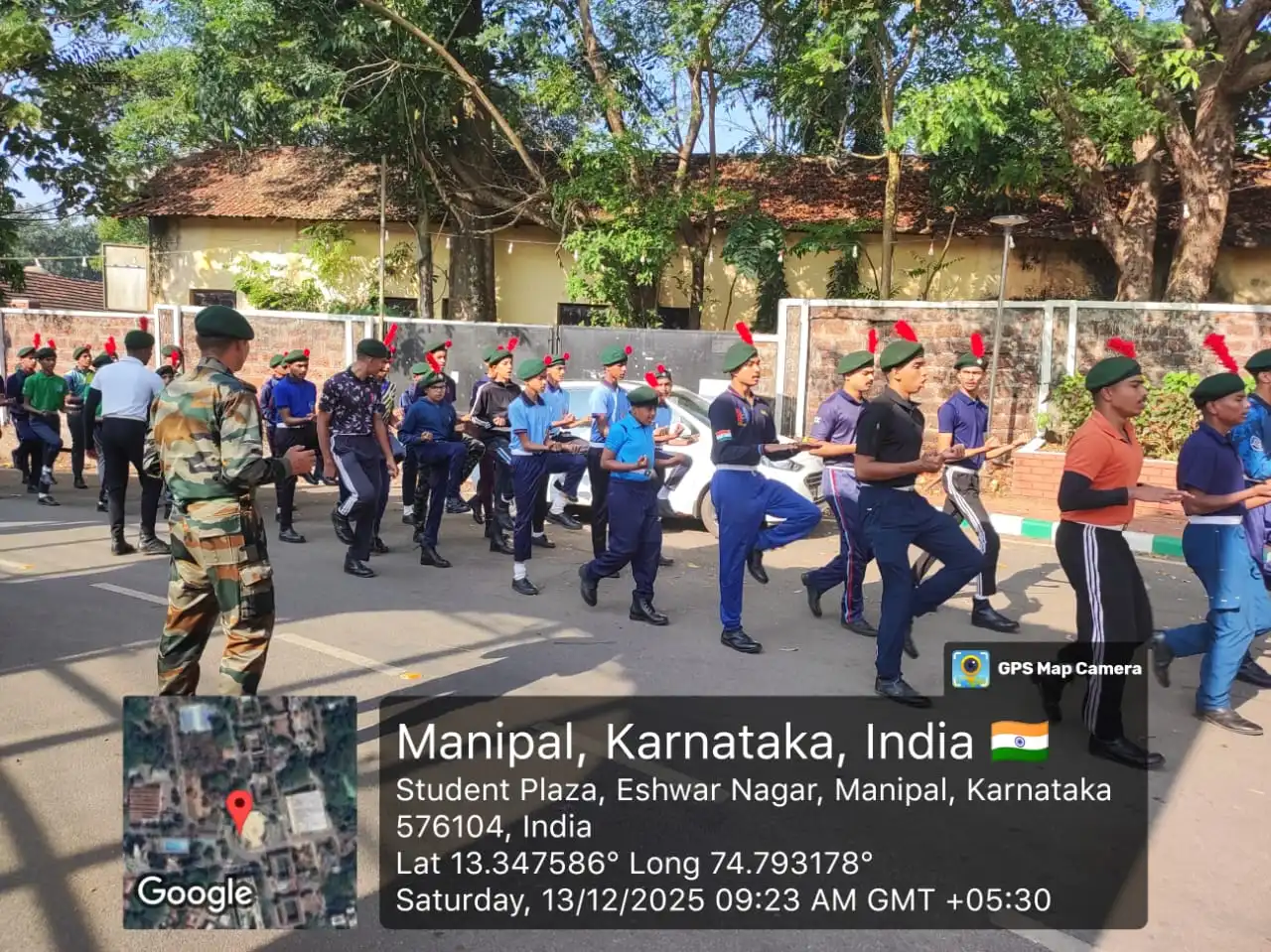 NCC cadets of Vidyodaya Public School at CATC Manipal