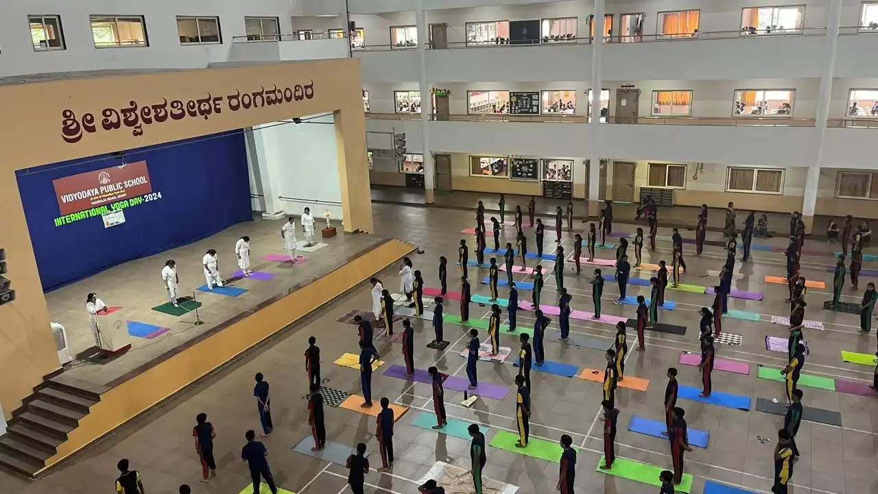 Vidyodaya Public School Udupi International Yoga Day
