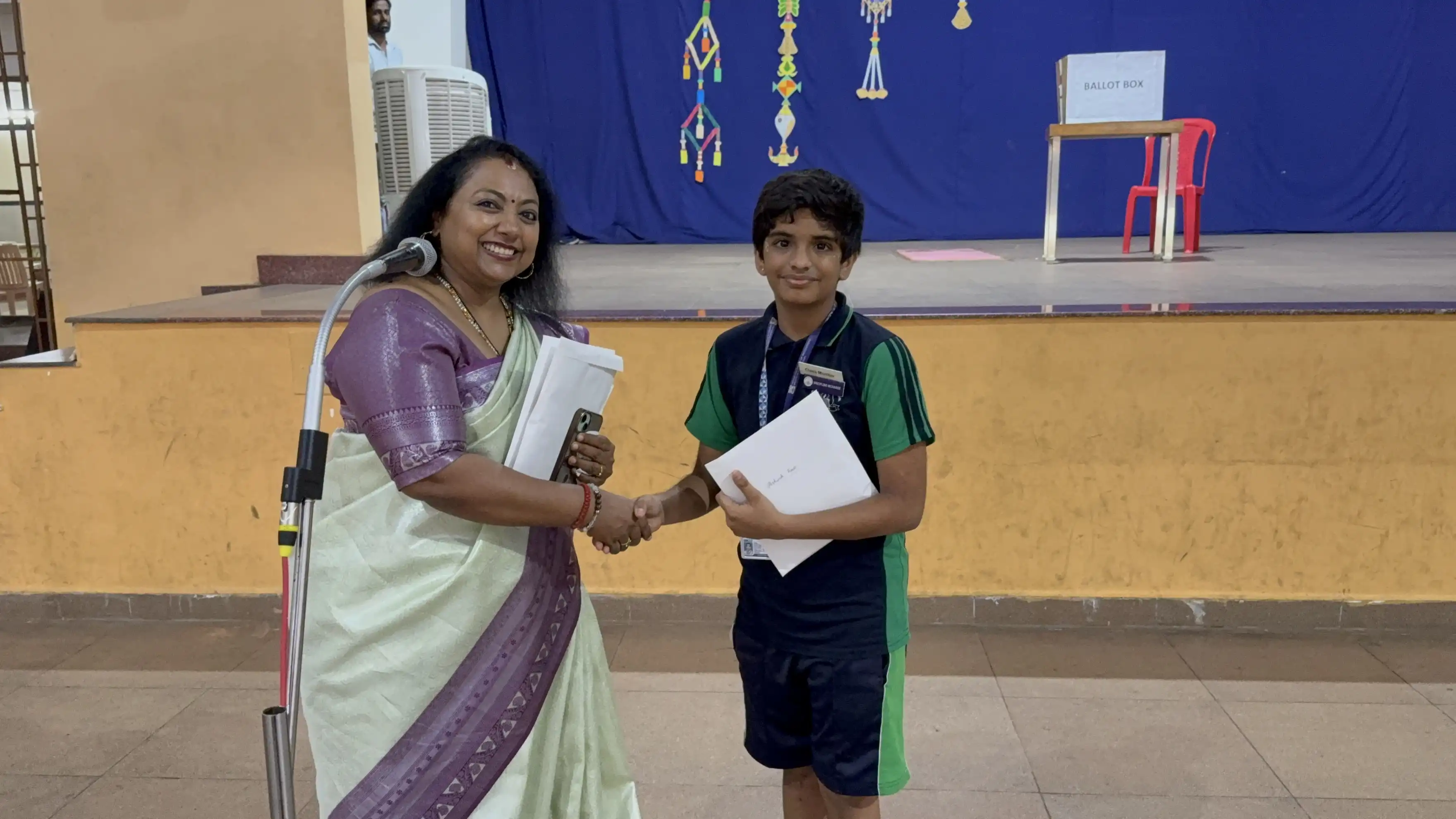 Vidyodaya Public School Election Activity Using Electronic Voting Machine