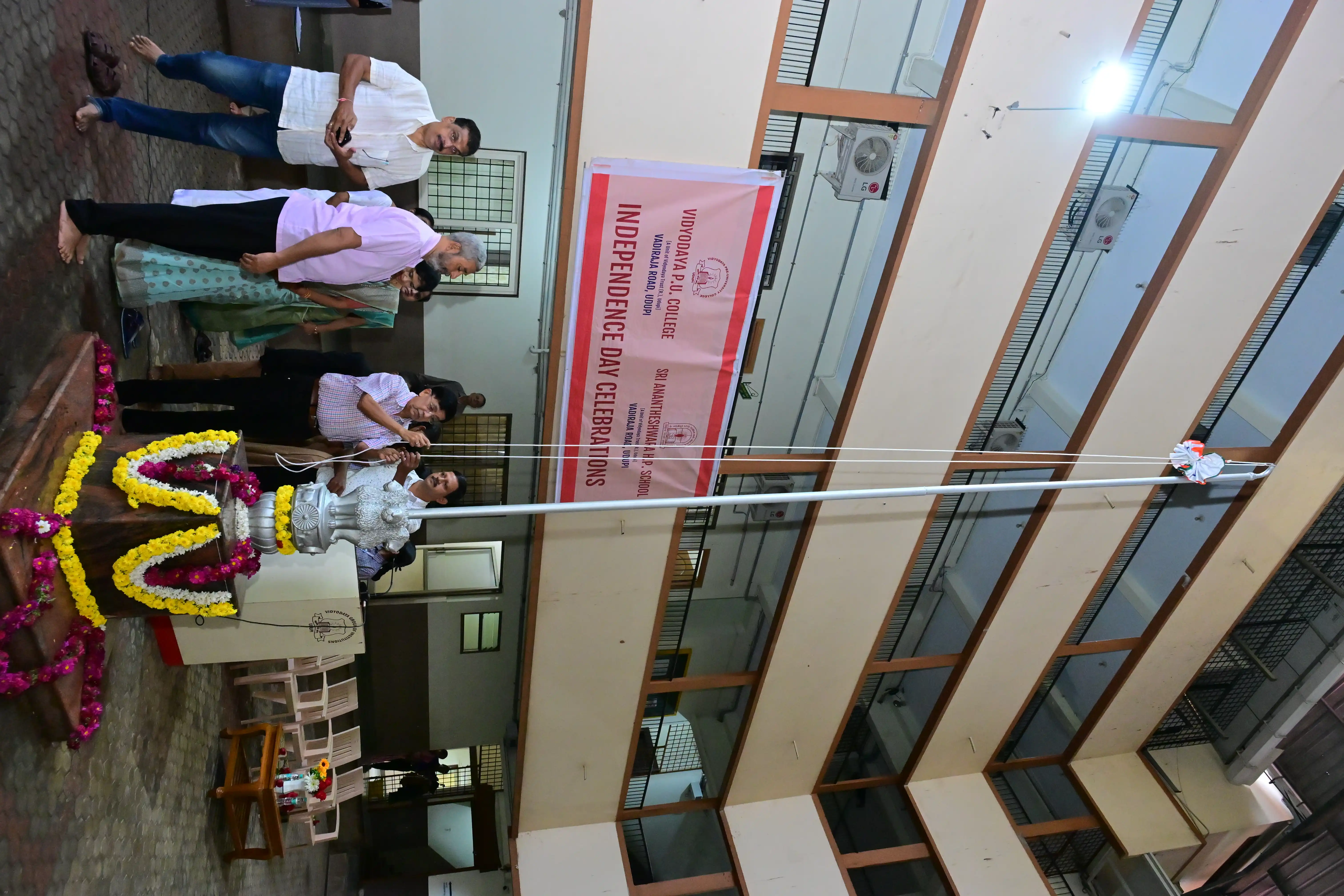 Independence Day Celebrations at Vidyodaya P U College, Udupi