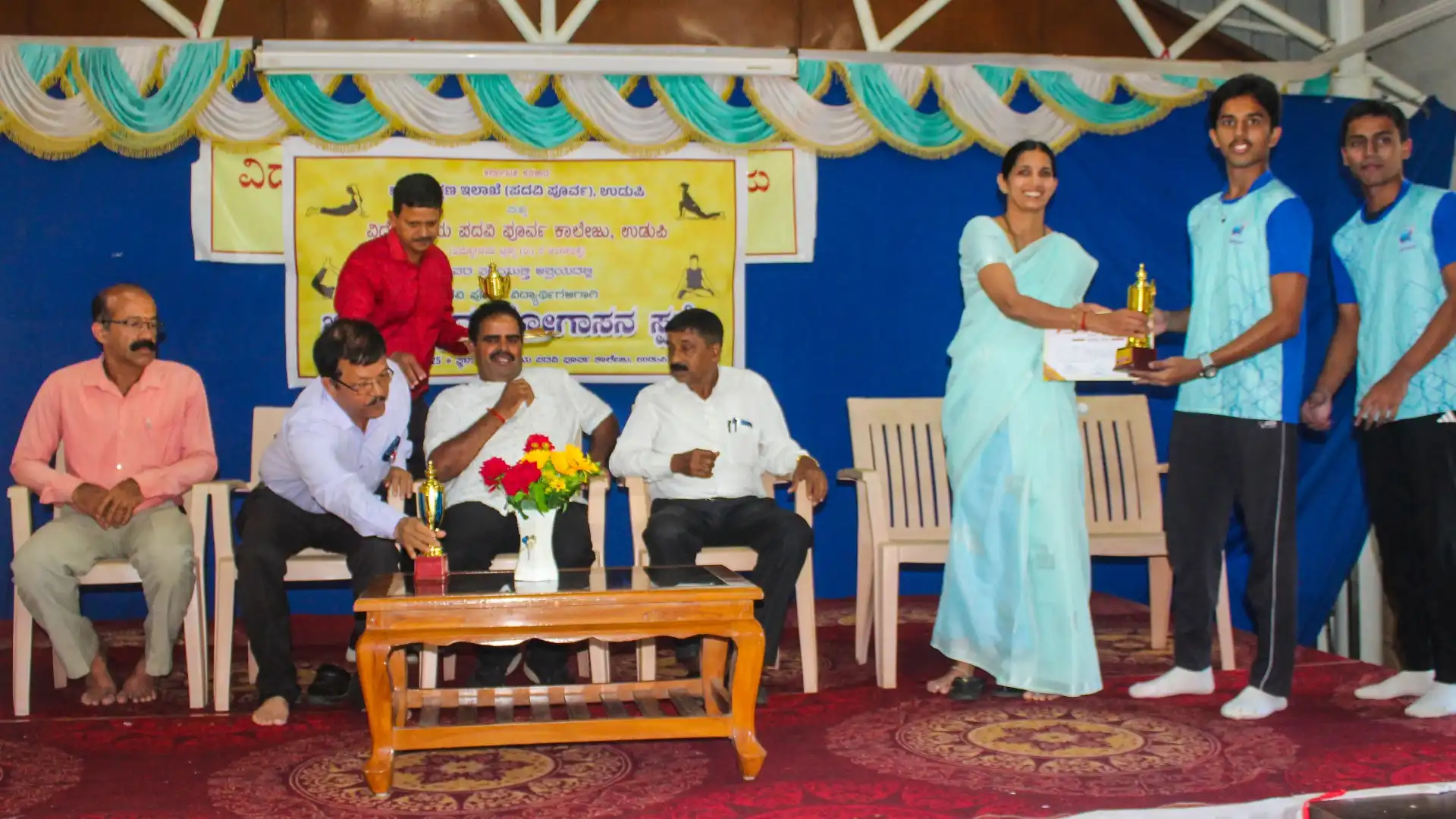 District Level Yoga Competition 2025 Vidyodaya PU College Udupi