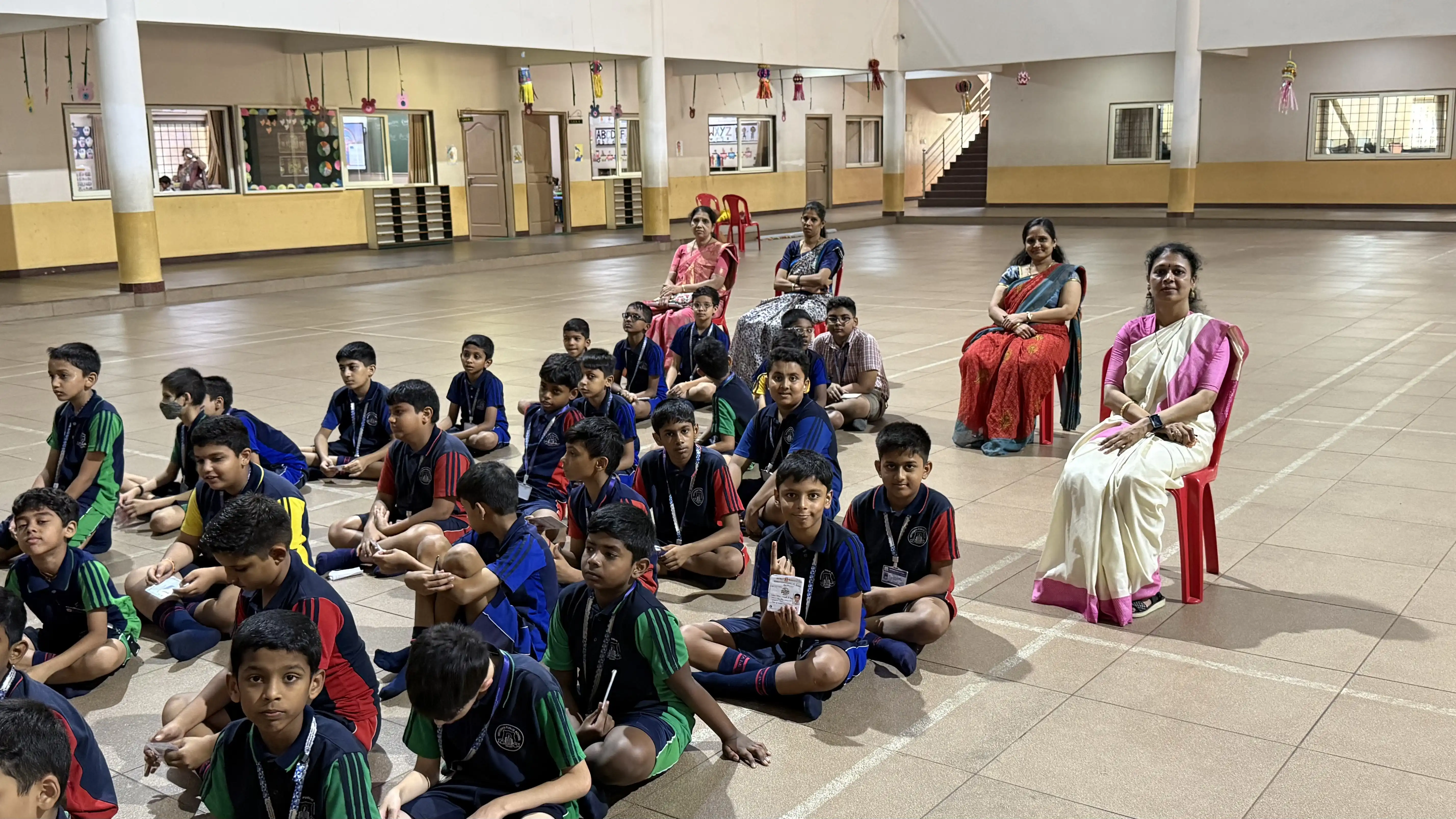 Vidyodaya Public School Election Activity Using Electronic Voting Machine