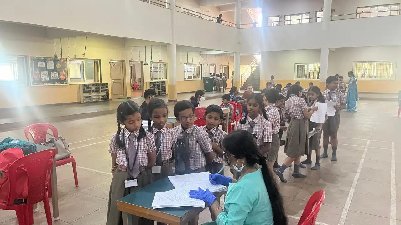 Medical Checkup at Vidyodaya Public School Udupi
