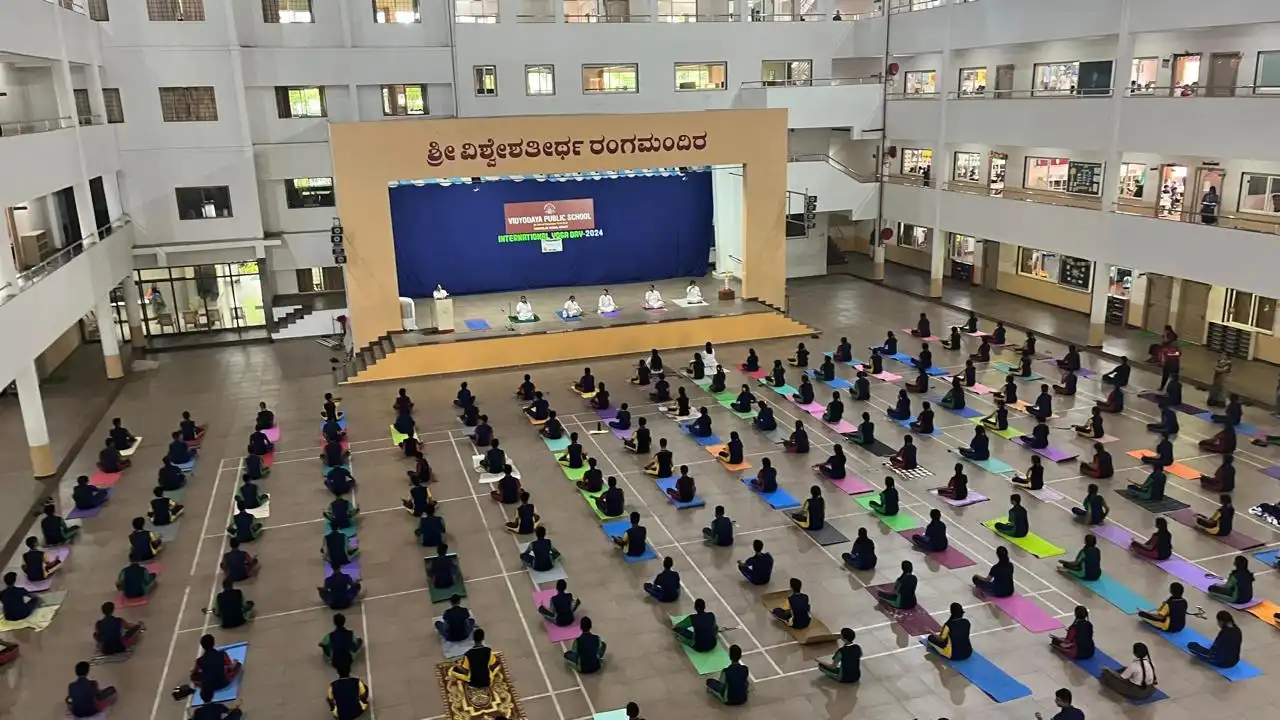 Vidyodaya Public School Udupi International Yoga Day