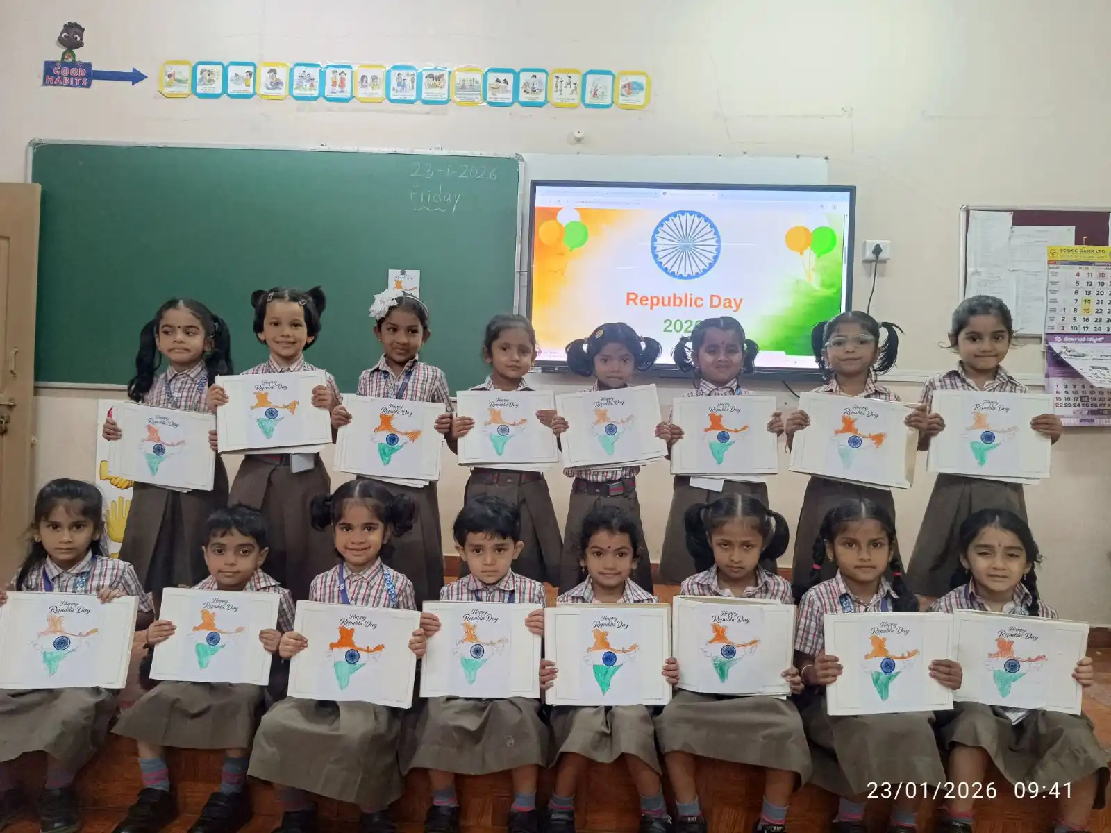Republic Day activity for pre-primary students