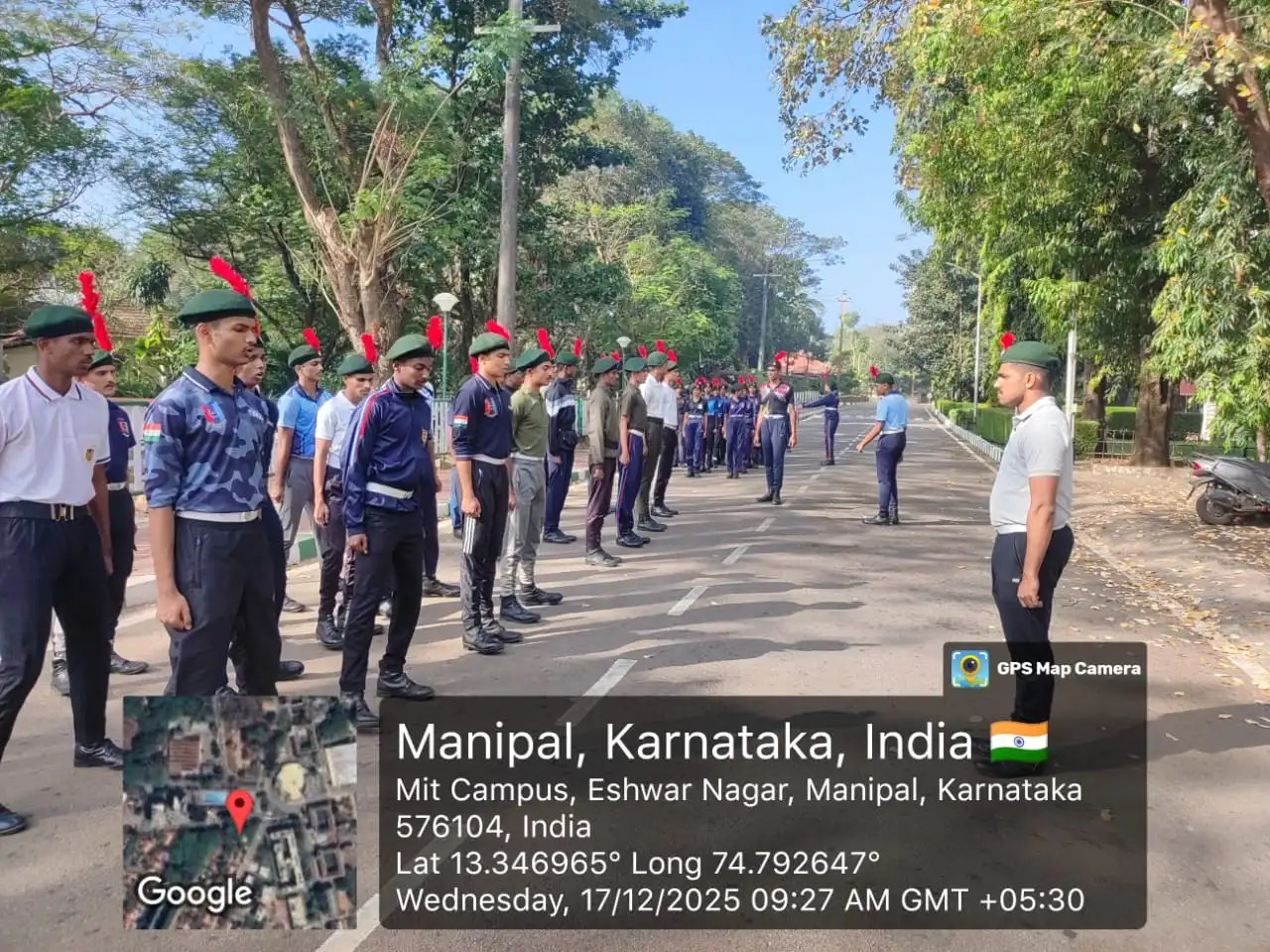 NCC cadets of Vidyodaya Public School at CATC Manipal