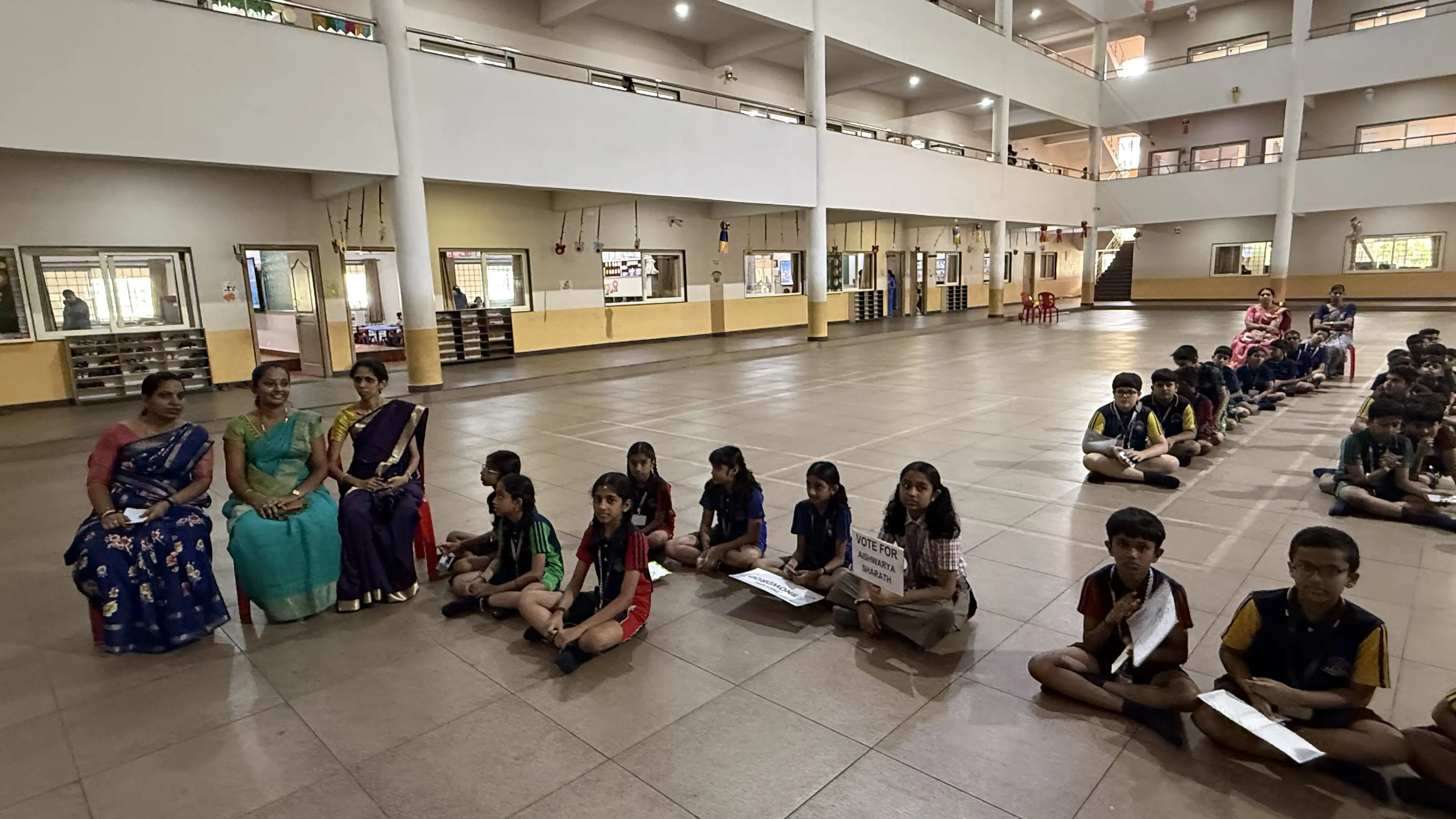 Vidyodaya Public School Election Activity Using Electronic Voting Machine