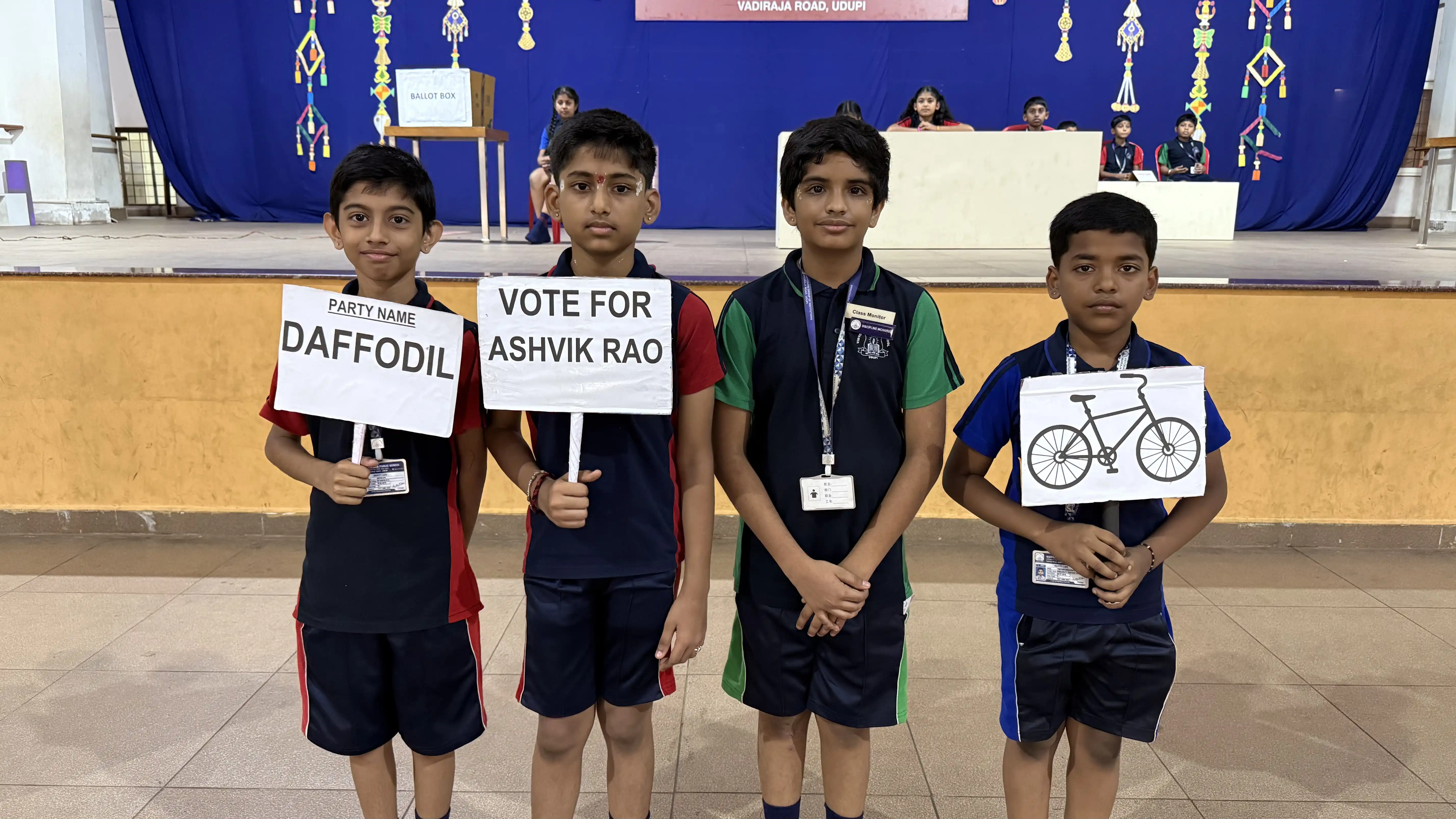 Vidyodaya Public School Election Activity Using Electronic Voting Machine
