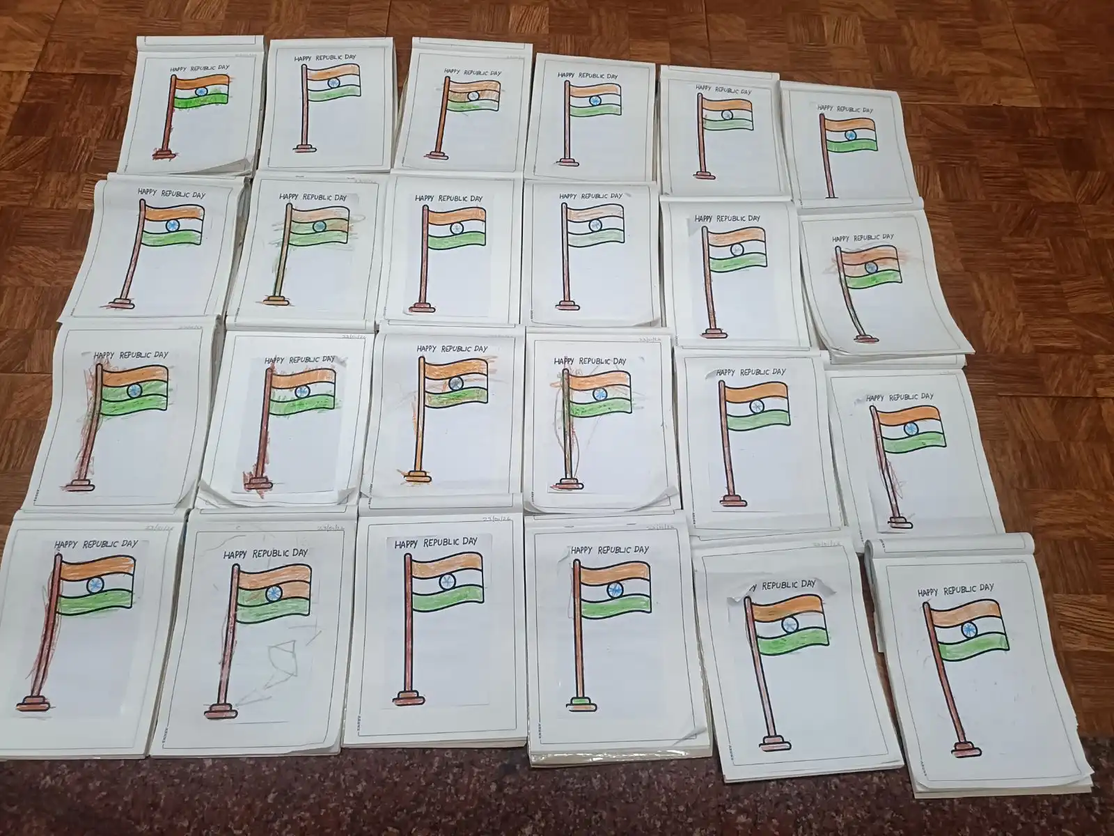 Republic Day activity for pre-primary students