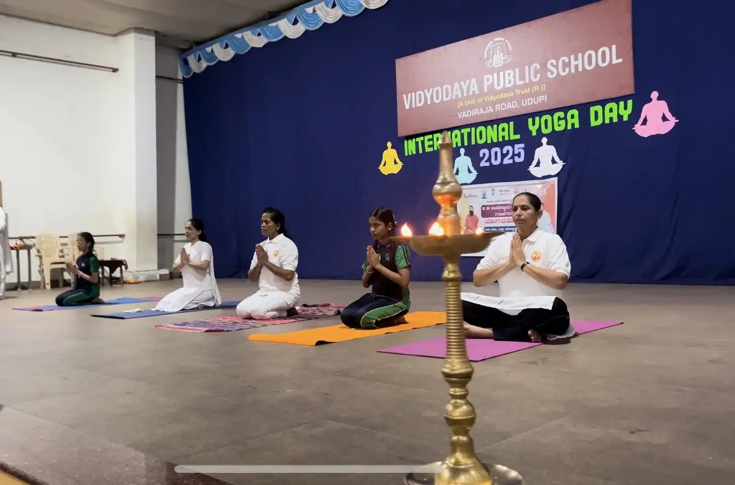 International Yoga Day at Vidyodaya Public School Udupi