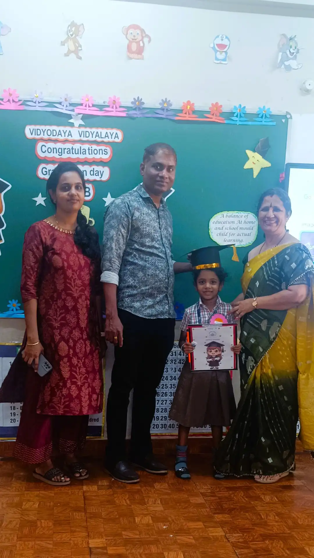 UKG Graduation Day 2026 and Merit Certificate Distribution at Vidyodaya Public School