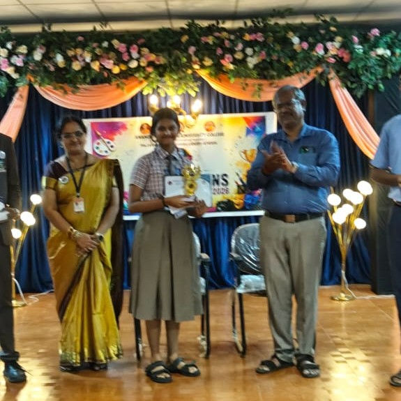 Miss Saanvi Prabhu of Class X secured I Place – The Mask and Mirror
