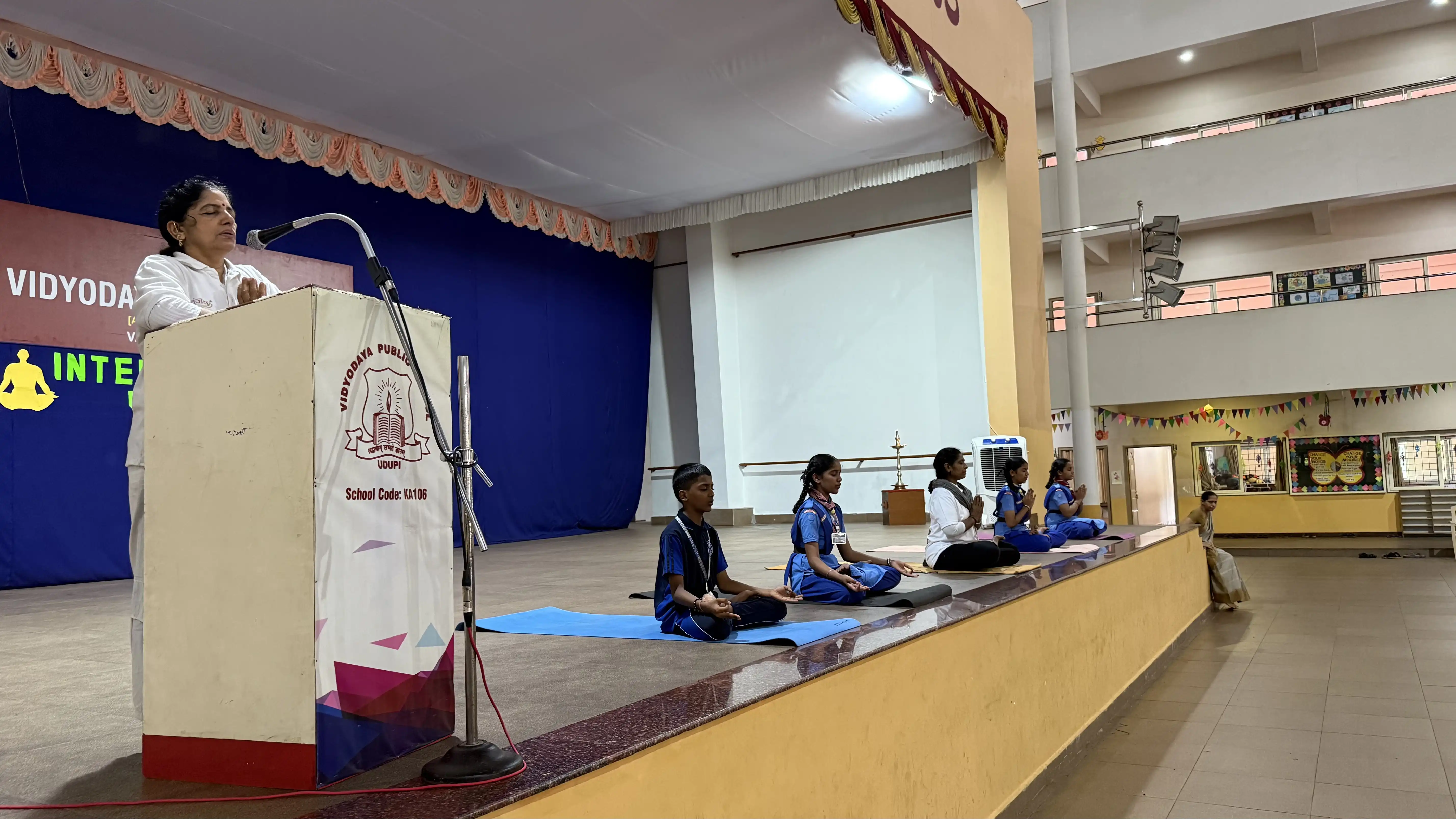 International Yoga Day celebration at Vidyodaya Public School