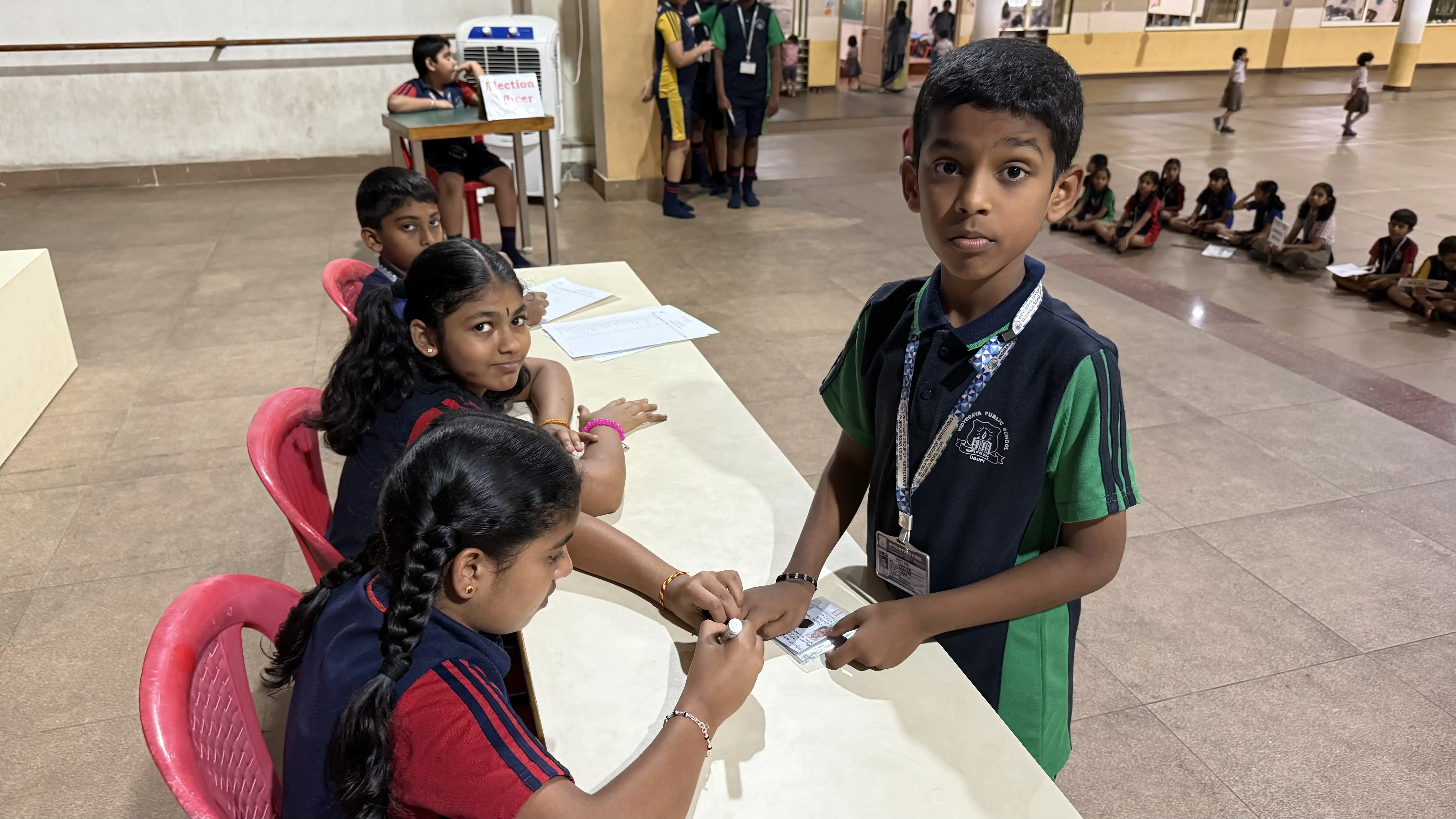 Vidyodaya Public School Election Activity Using Electronic Voting Machine