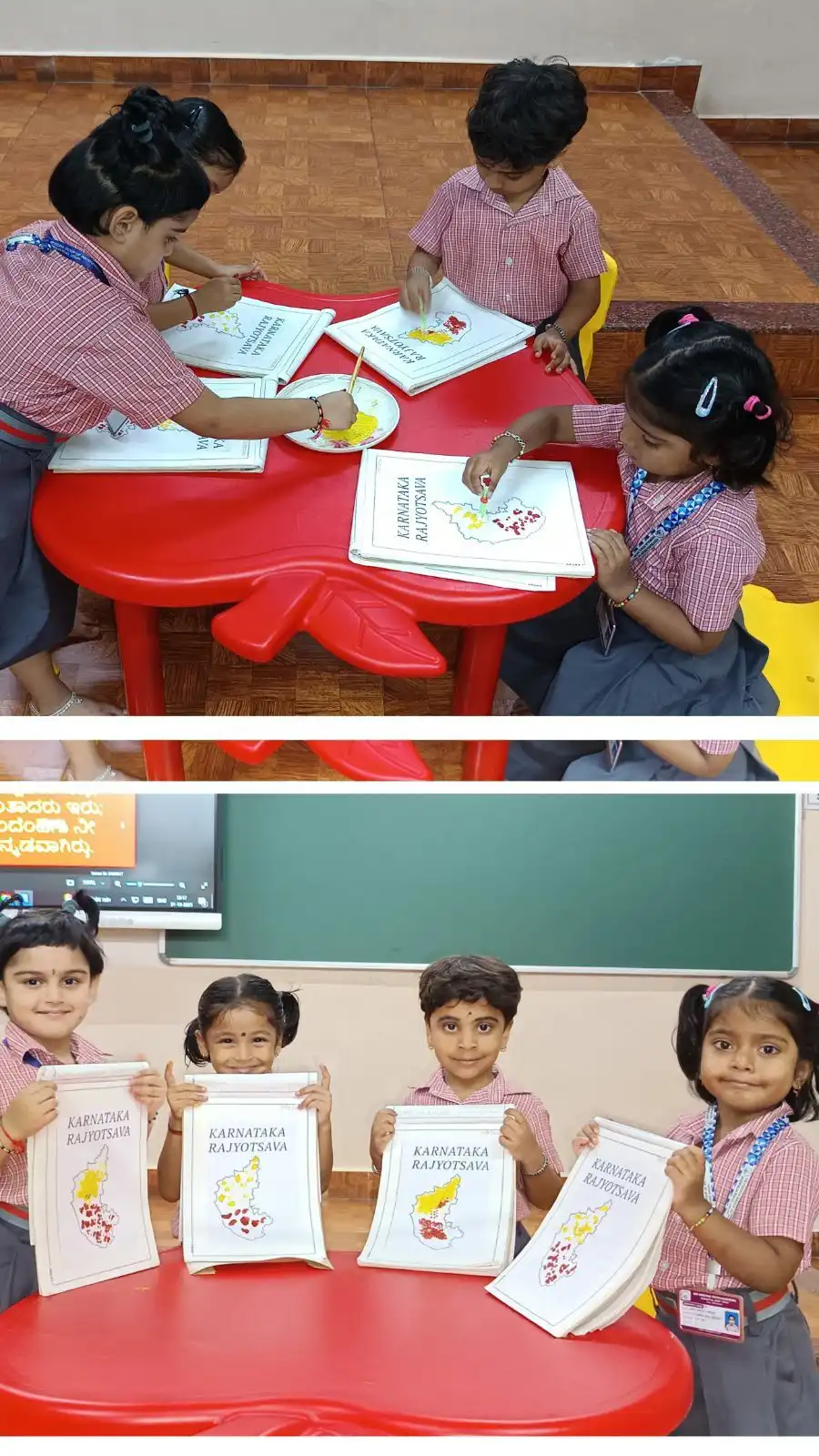 Karnataka Rajyotsava Celebration at Vidyodaya Public School Udupi