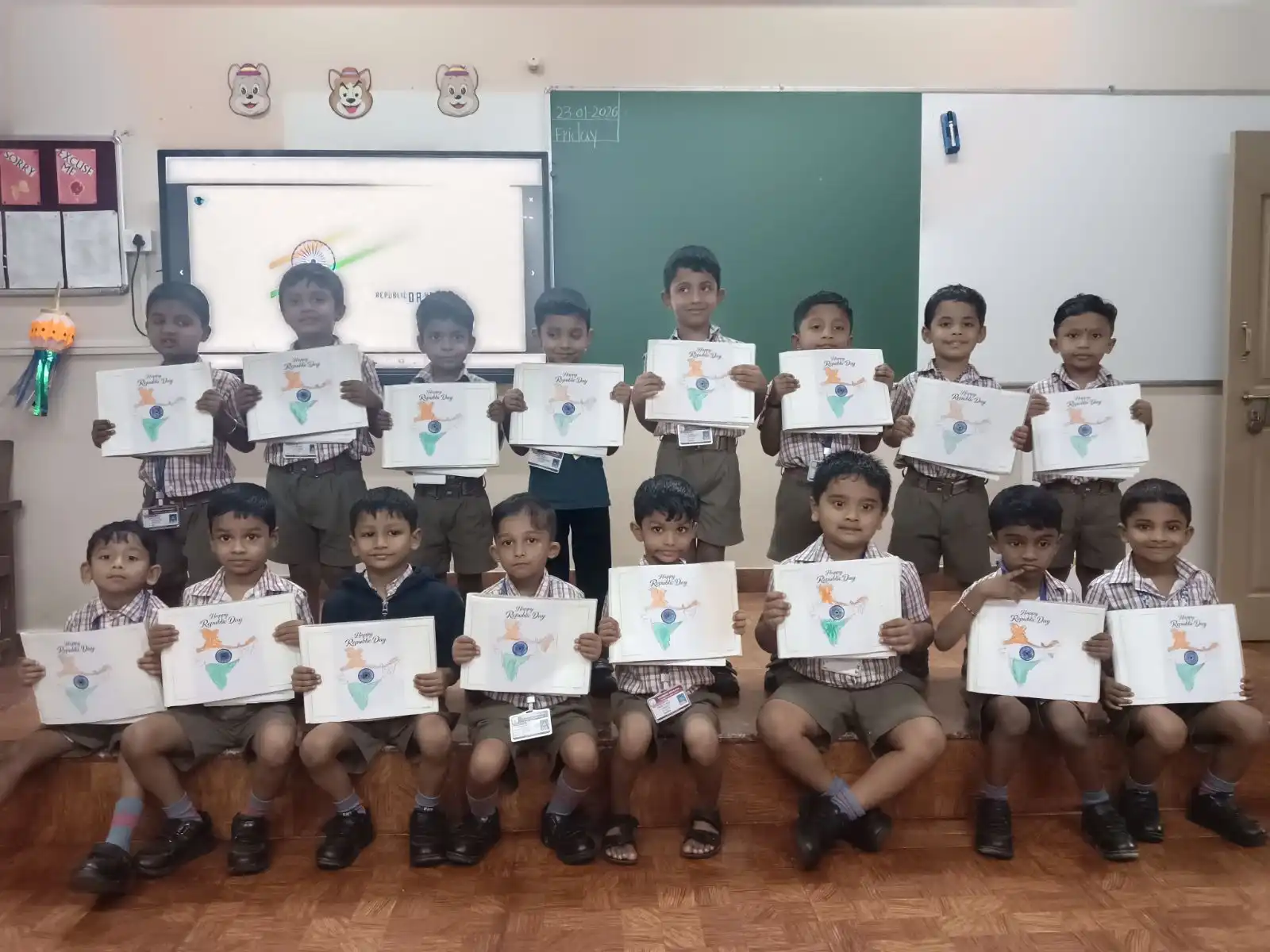 Republic Day activity for pre-primary students