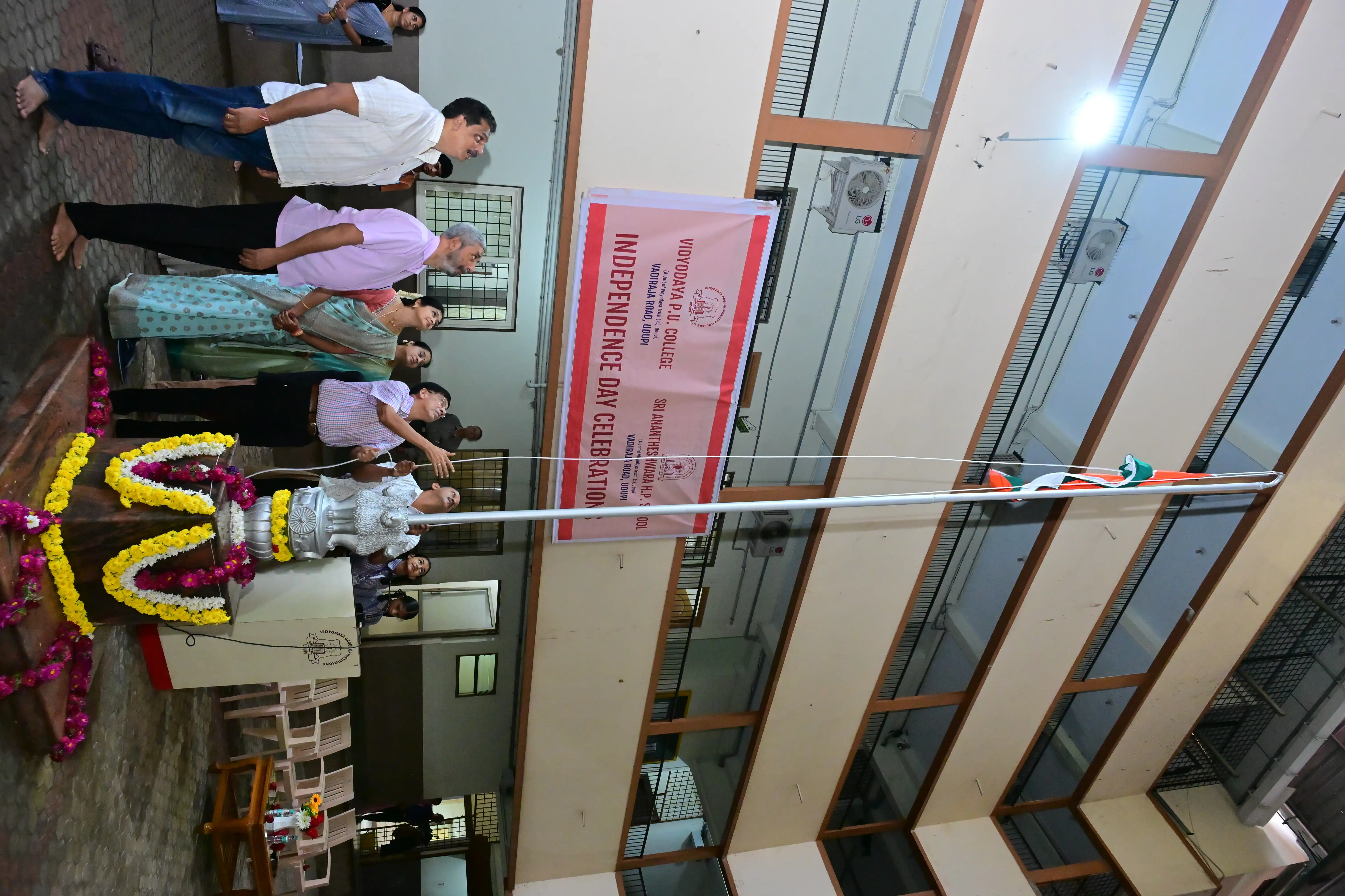 Independence Day Celebrations at Vidyodaya P U College, Udupi
