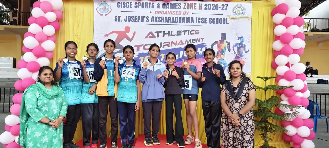 CISCE Zonal Sports Meet 2026 medal winners from Vidyodaya Public School
