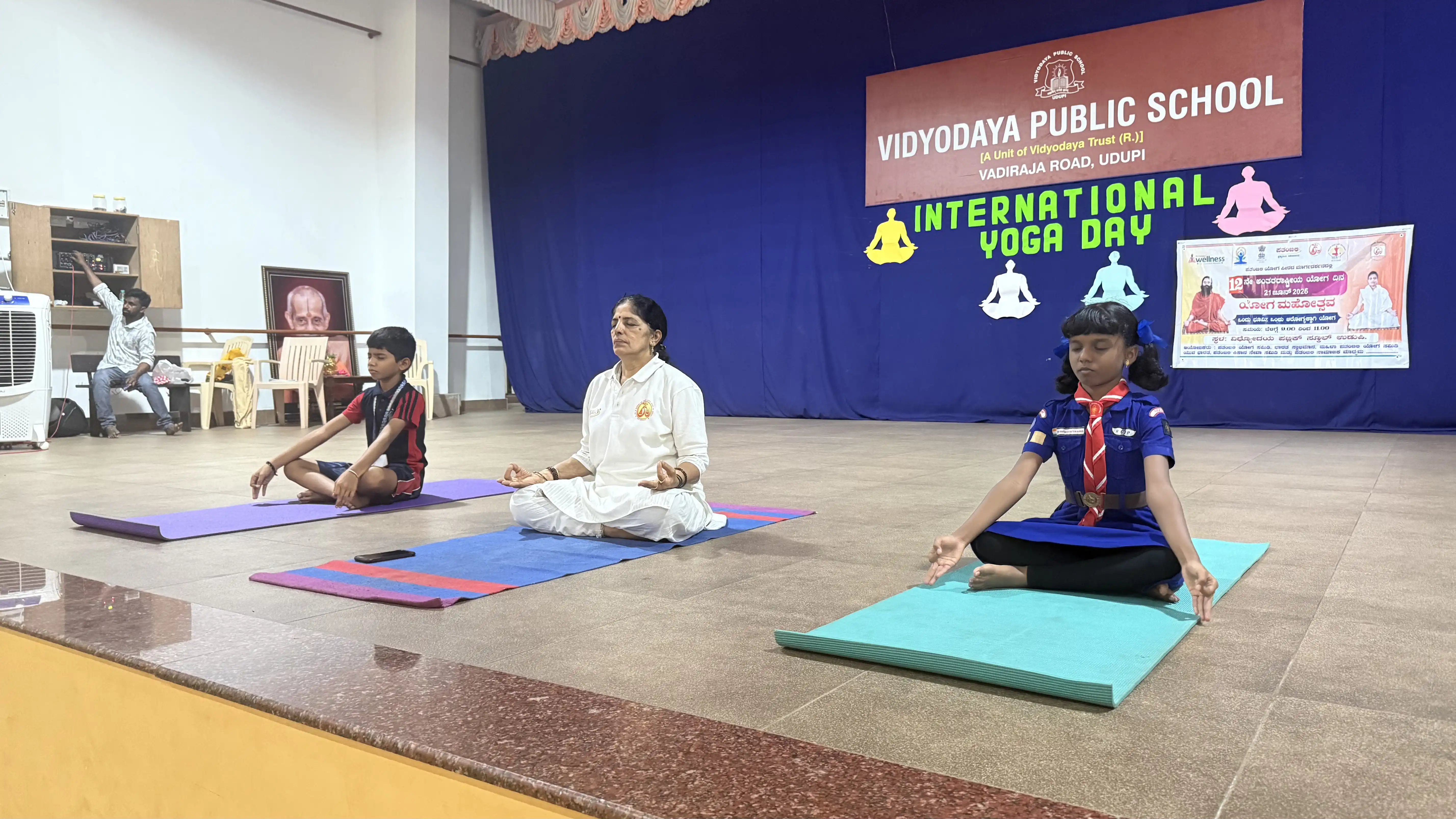 International Yoga Day celebration at Vidyodaya Public School