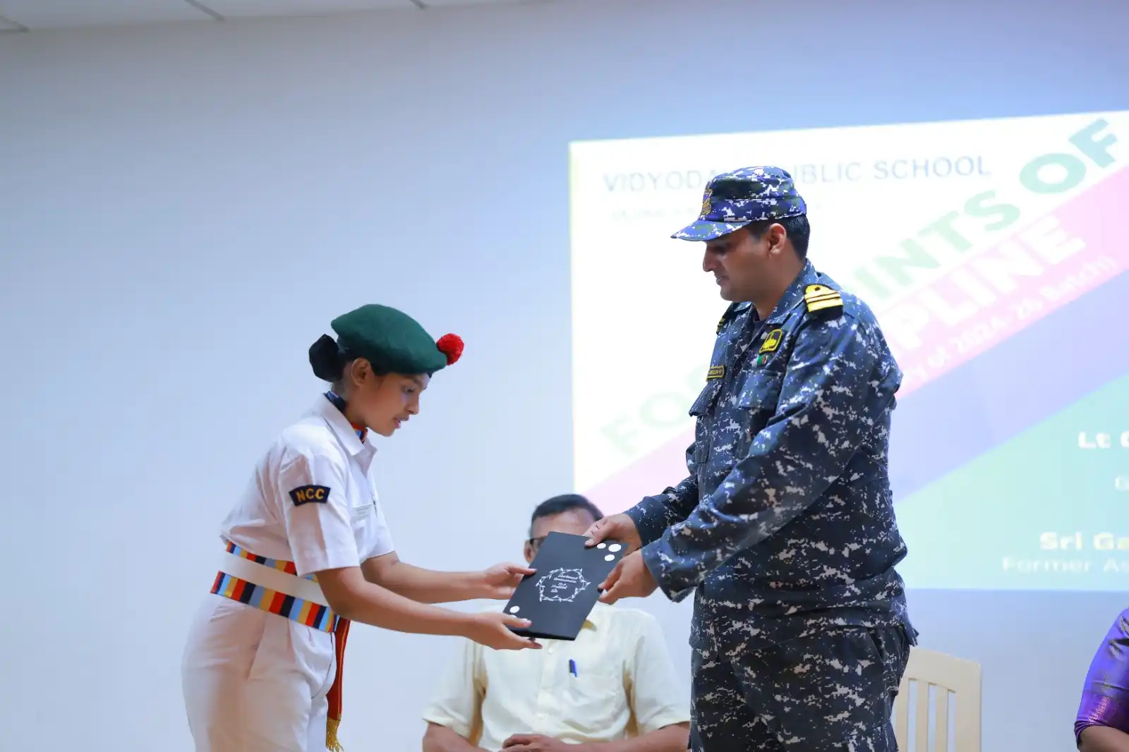 NCC Valedictory Function 2024–26 Conducted at 77JD Vidyodaya School Sub Unit