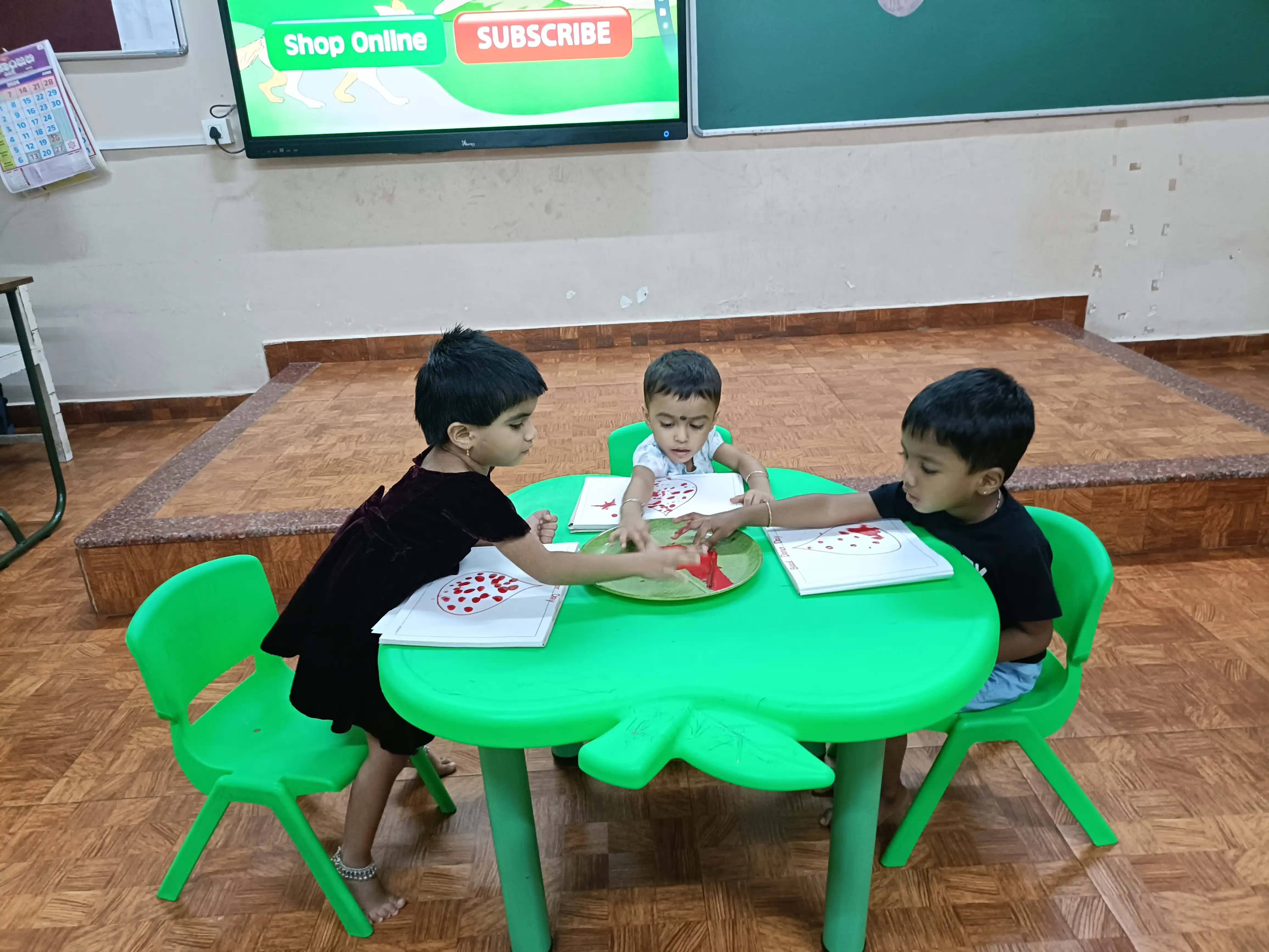 Vidyodaya Public School Pre-Primary students participating in World Blood Donor Day activity
