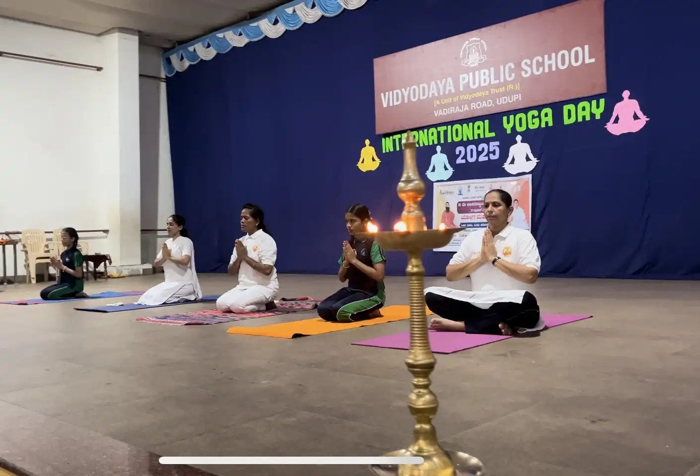 International Yoga Day at Vidyodaya Public School Udupi