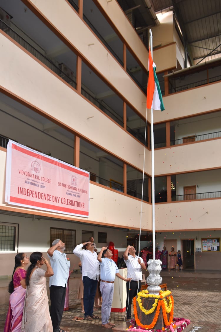 Vidyodaya P U College Udupi Independence Day Celebration