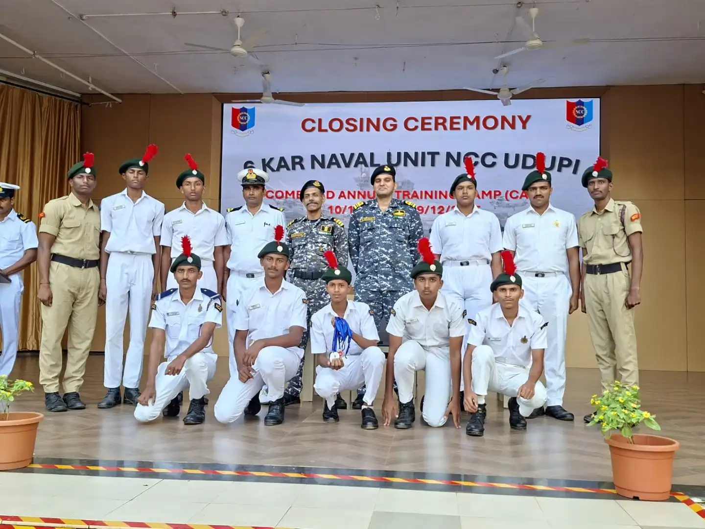 NCC cadets of Vidyodaya Public School at CATC Manipal