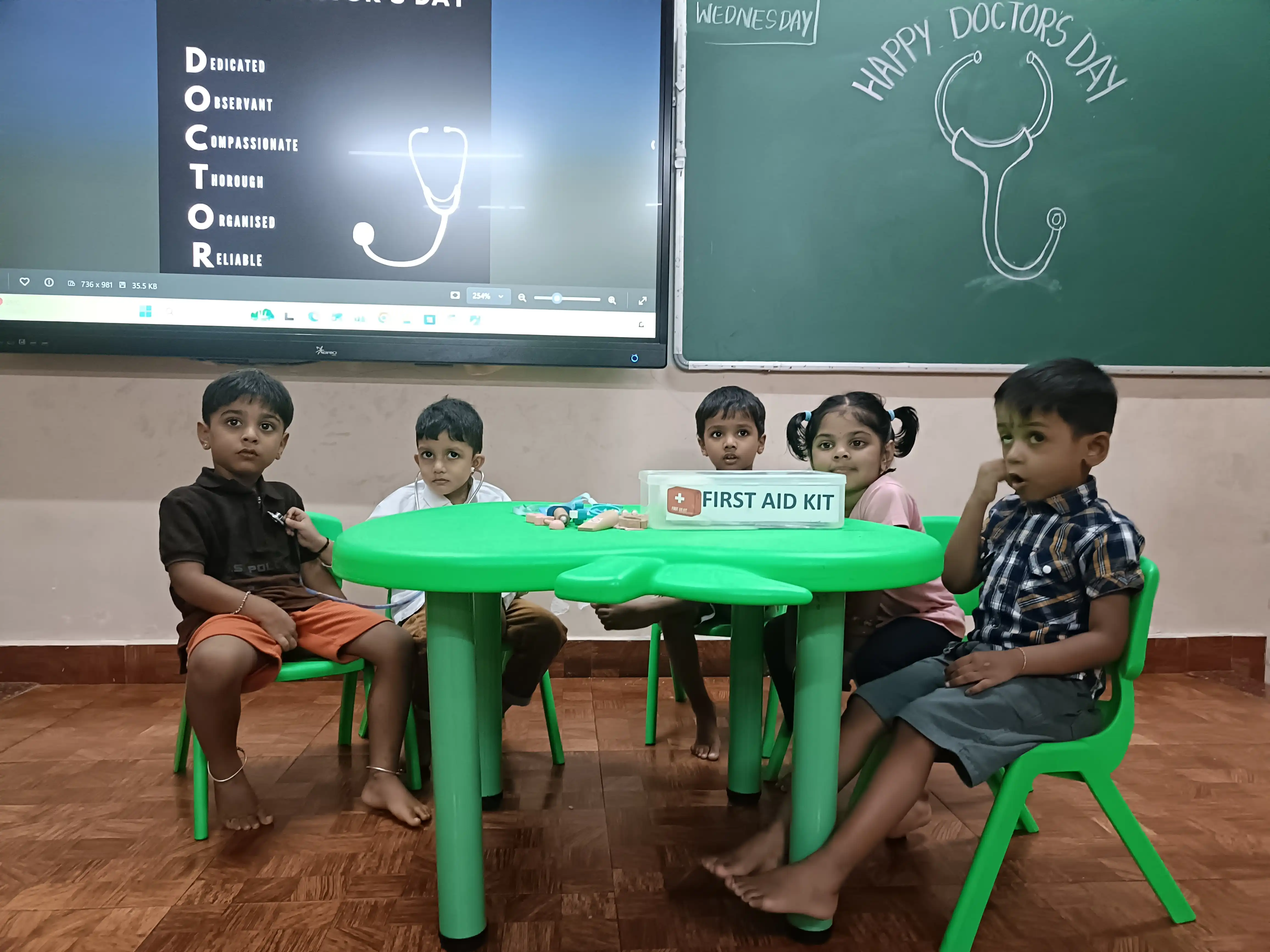 Doctor's Day Activity at Vidyodaya Public School