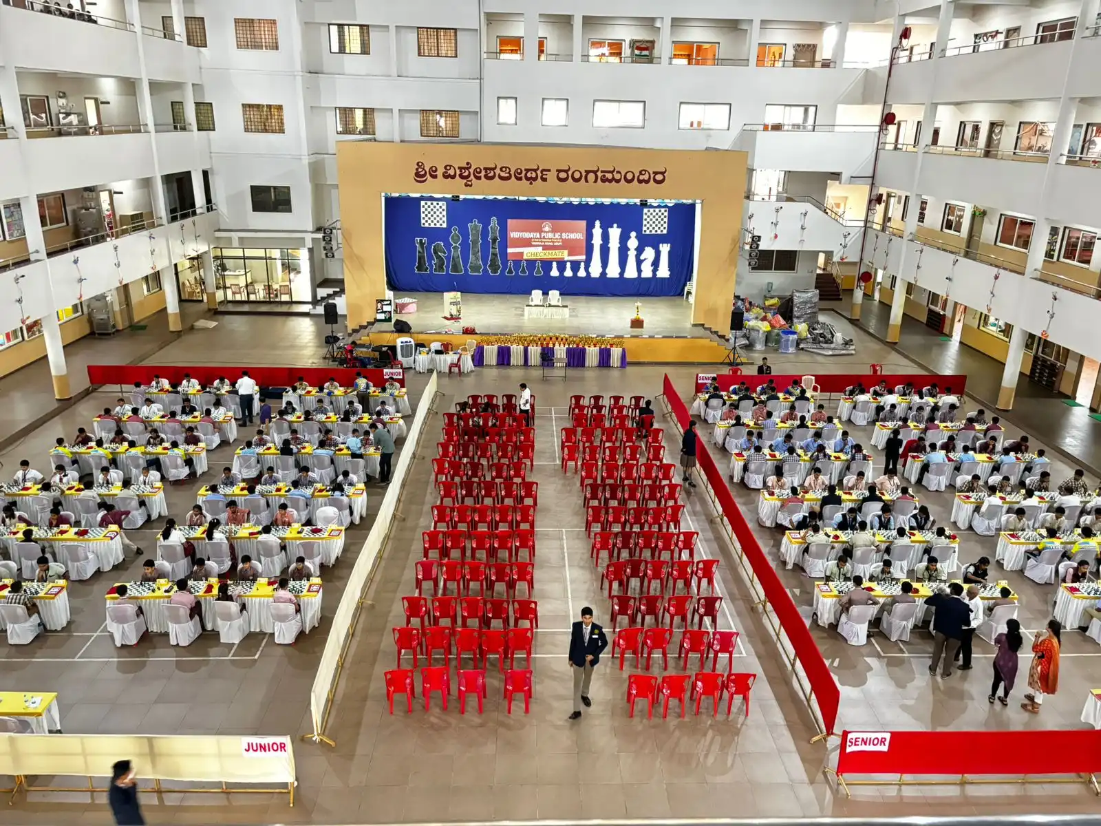 AICS Checkmate Chess Competition at Vidyodaya Public School Udupi